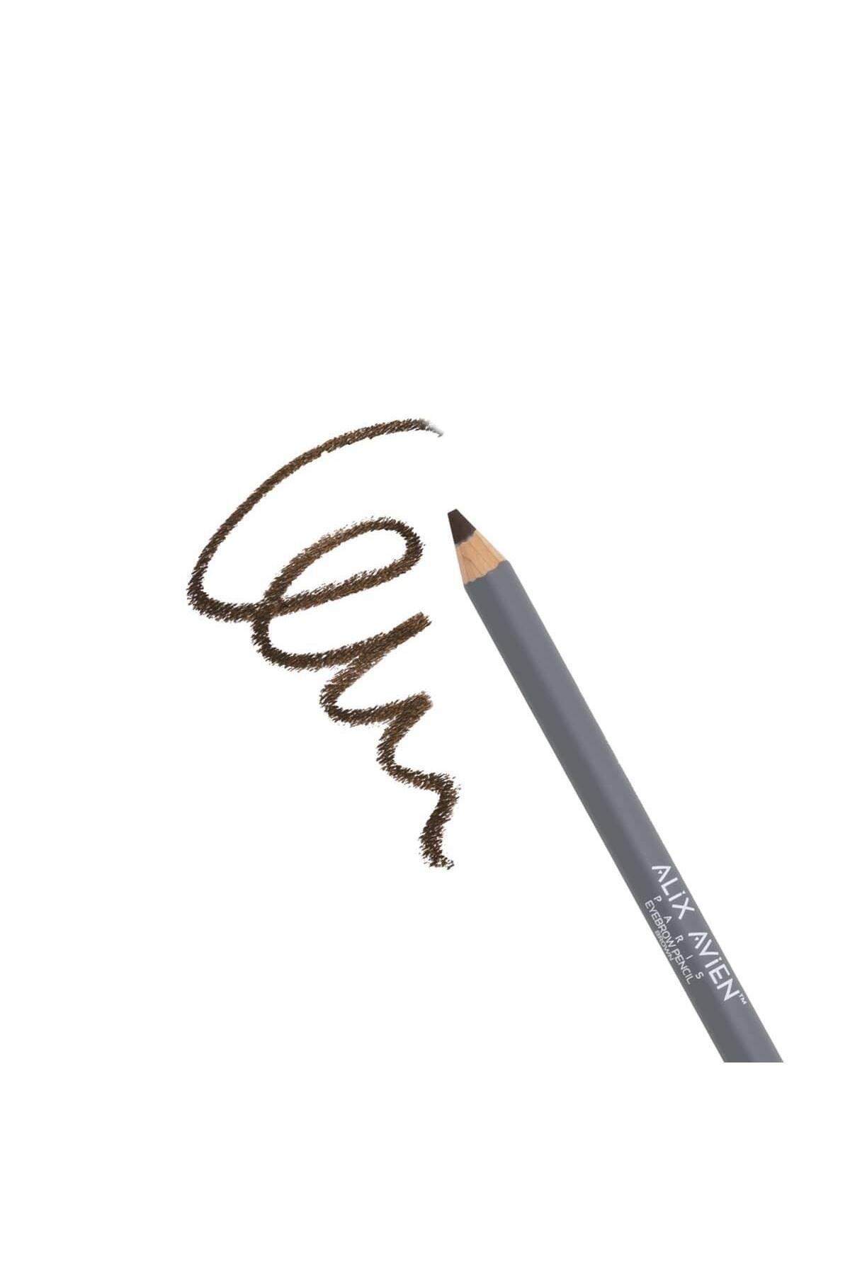 Alix Avien مداد ابرو با قلم ابرو قهوه ای