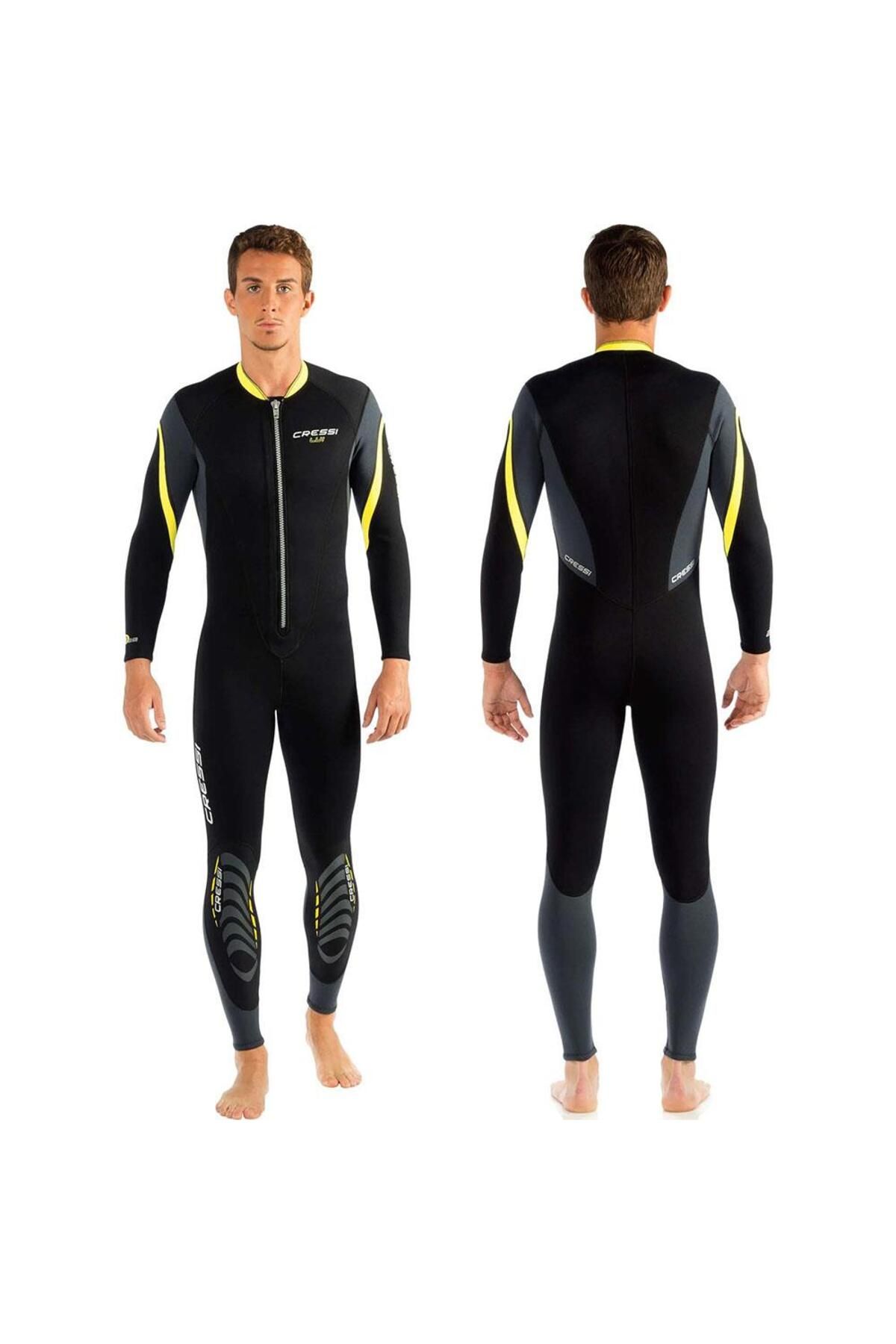 لوازم جانبی غواصی مشکی لباس مردانه Lui WetSuit 2.5 mm xxl 6 lu479006 cressi sub