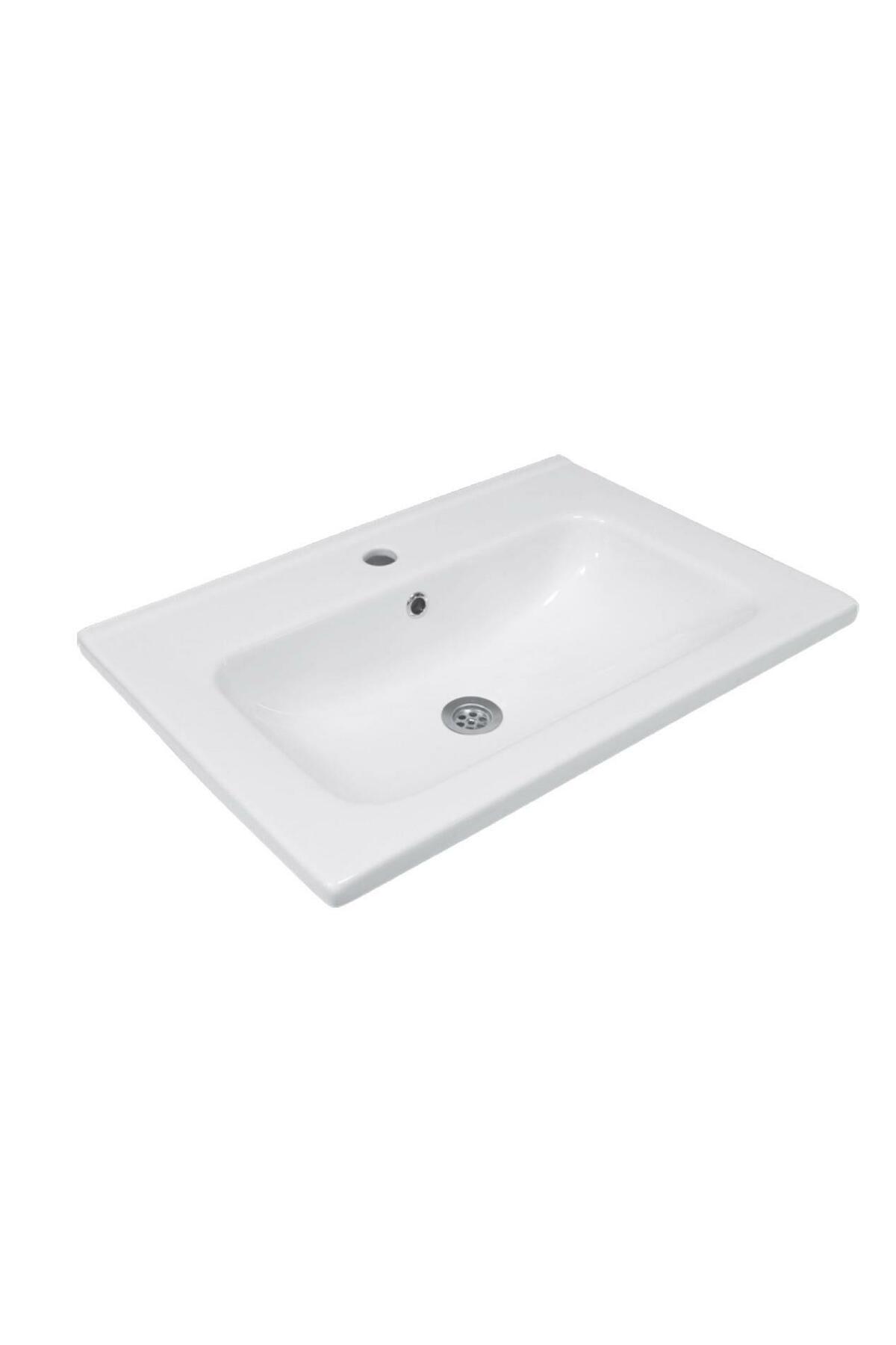 Star 65 Cm Ceramic Sink with Cabinet Compatibility