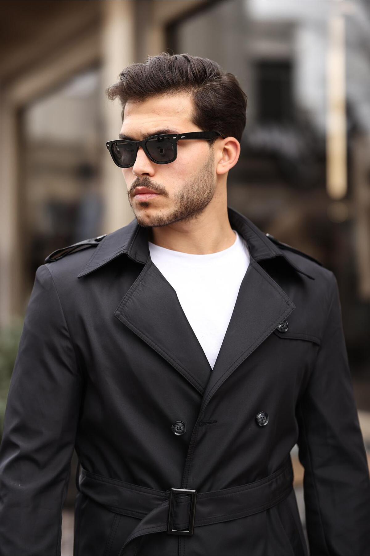 FREED MOND  Su ve rüzgar geçirmez trençkot erkek pardesü - Görsel 4