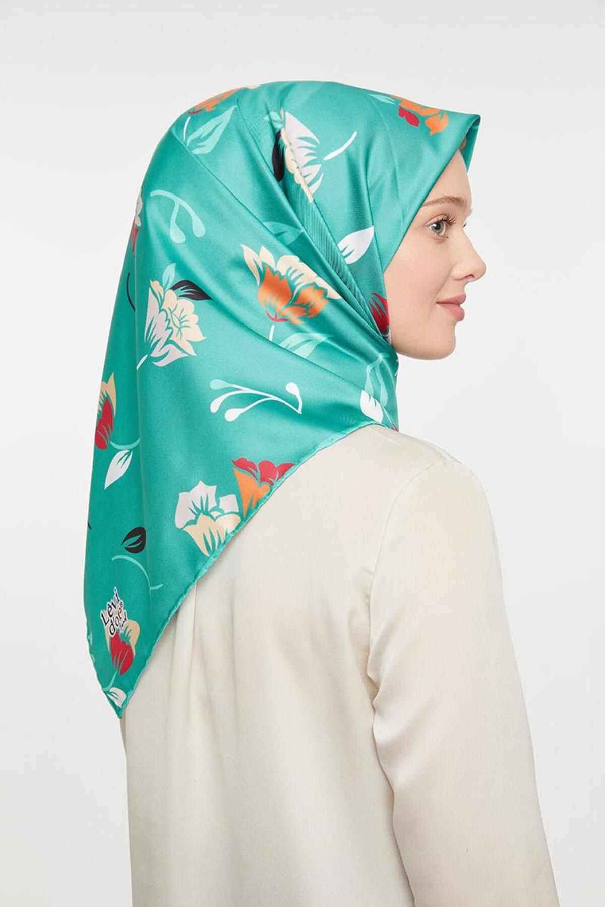 روسری سبز Twill Trend Green اورجینال Levidor
