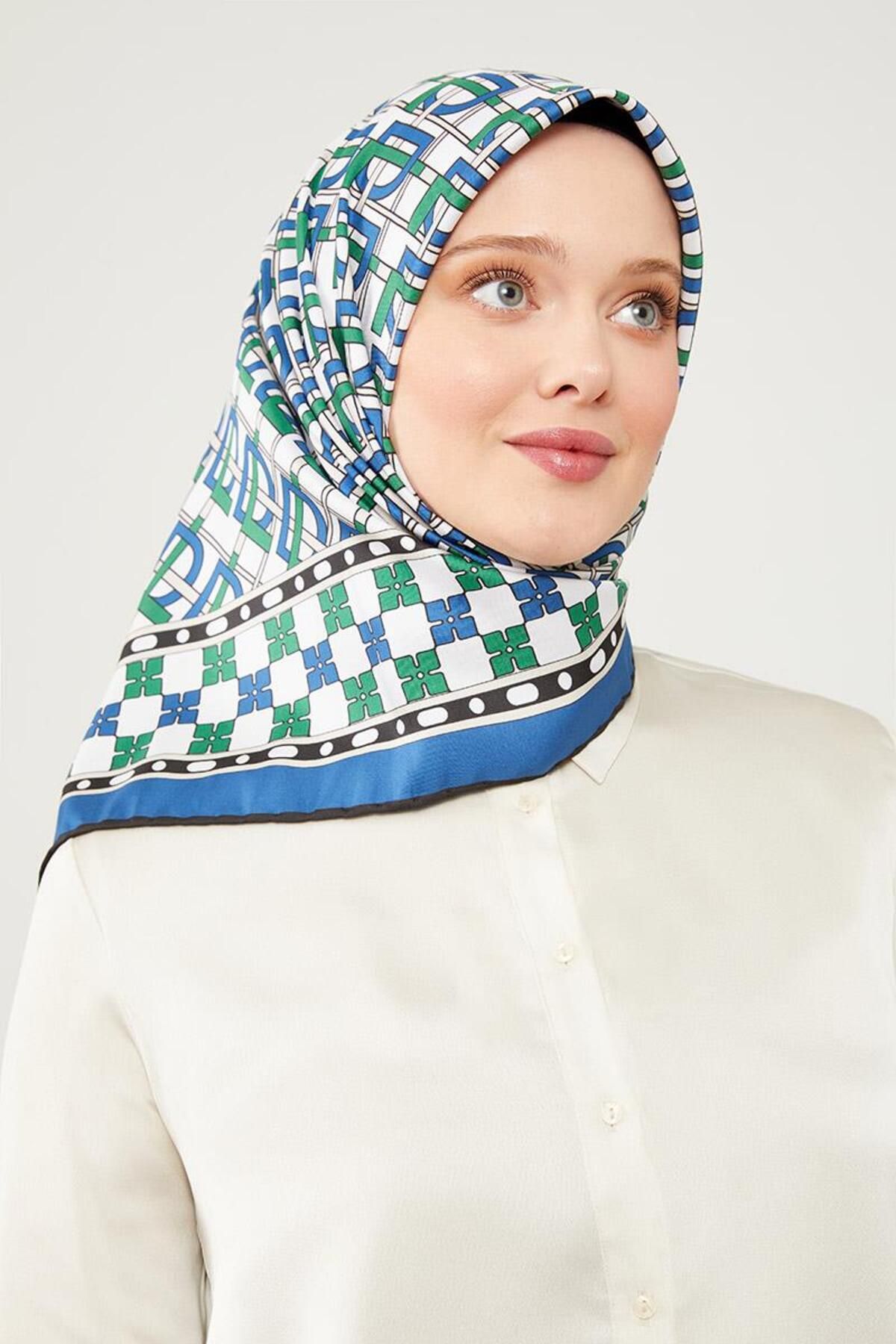 روسری آبی Saks LVD Twill Trend Levidor