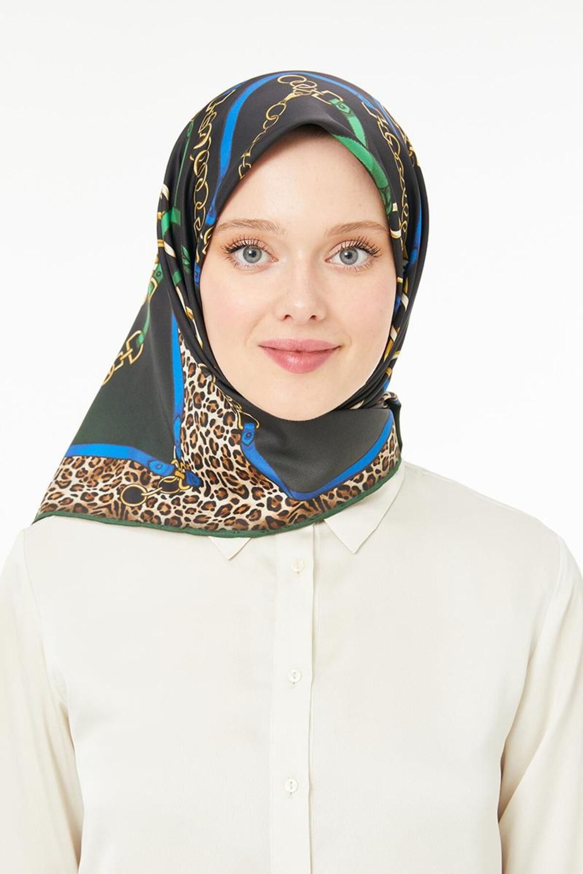 روسری آبی Twill Trend Saks اورجینال Levidor