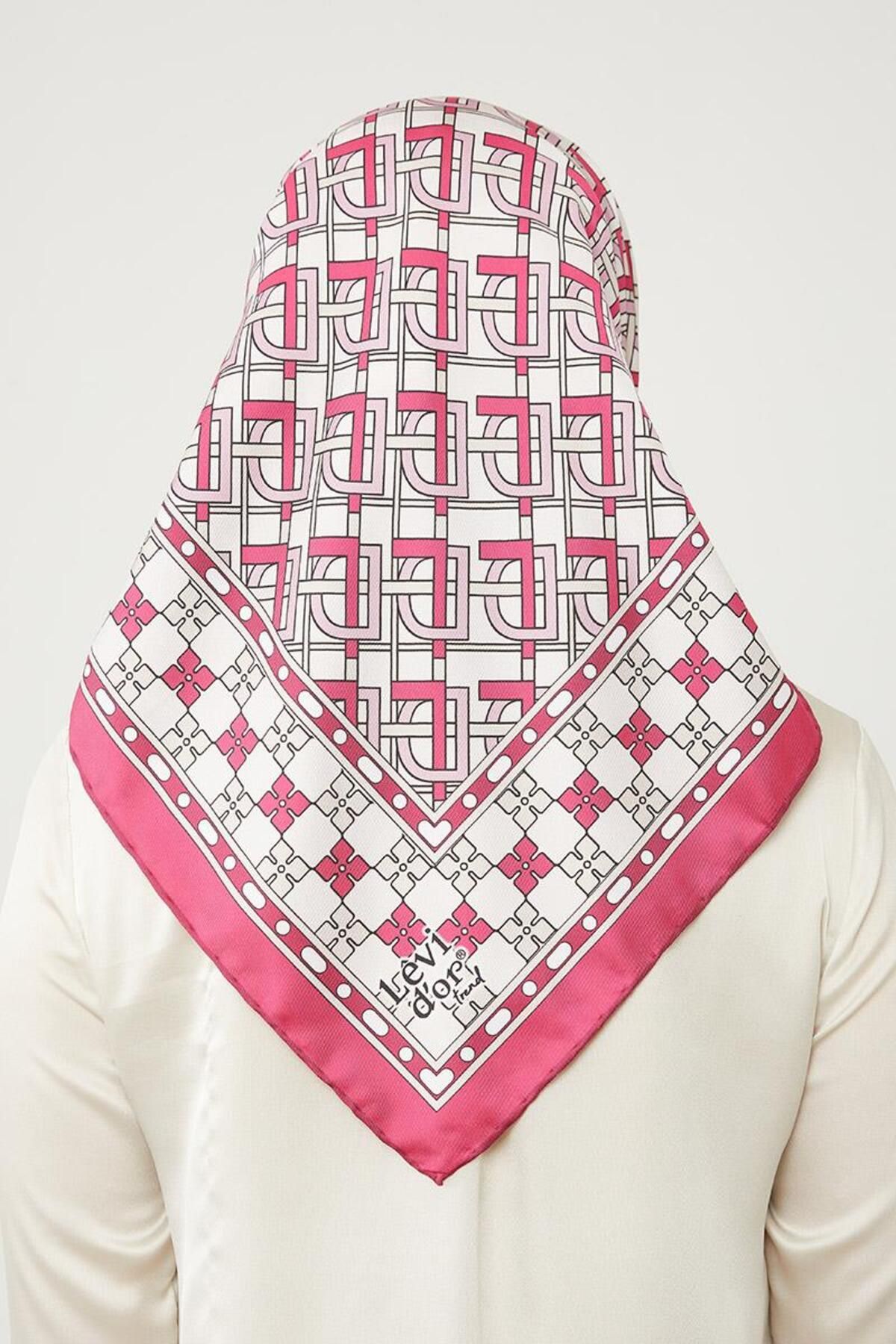 روسری صورتی Twill Trend Fuchia LVD Levidor