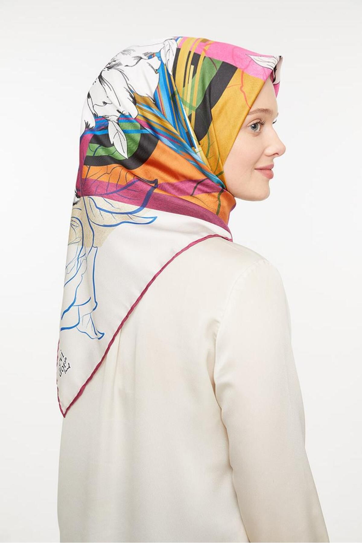 روسری صورتی Twill Trend Fuchsia اورجینال Levidor