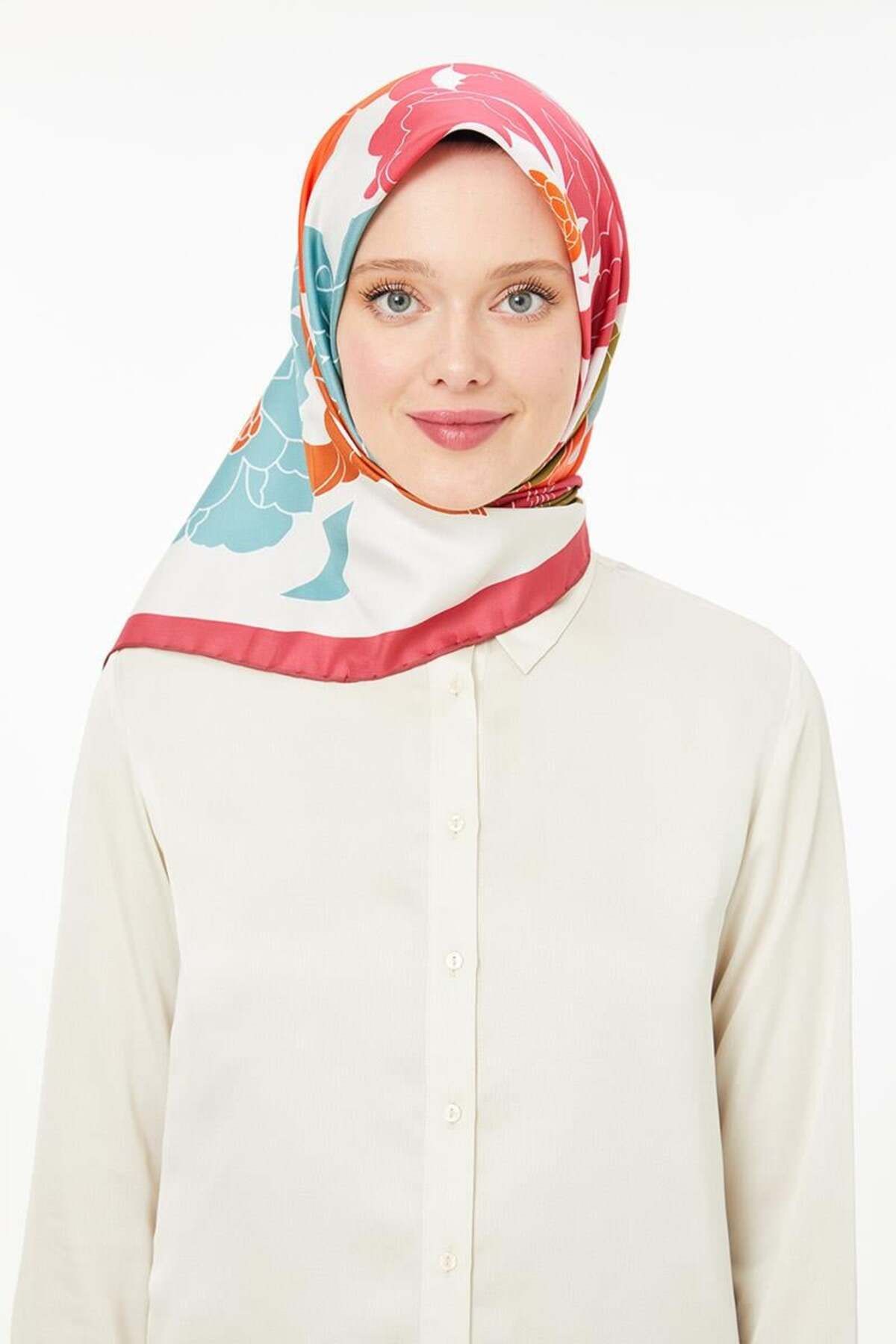 روسری صورتی Twill Trend Fuchsia اورجینال Levidor