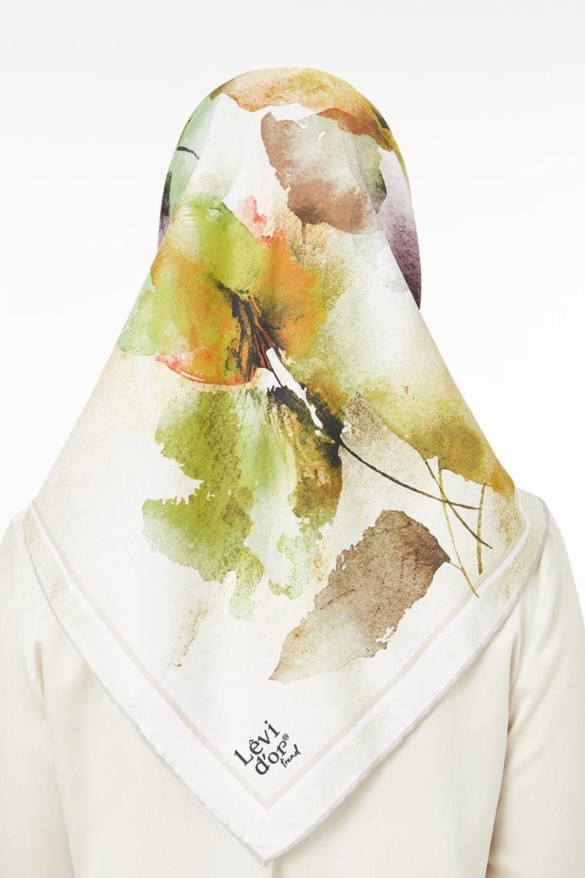 روسری چند رنگ Twill Trend اورجینال Levidor