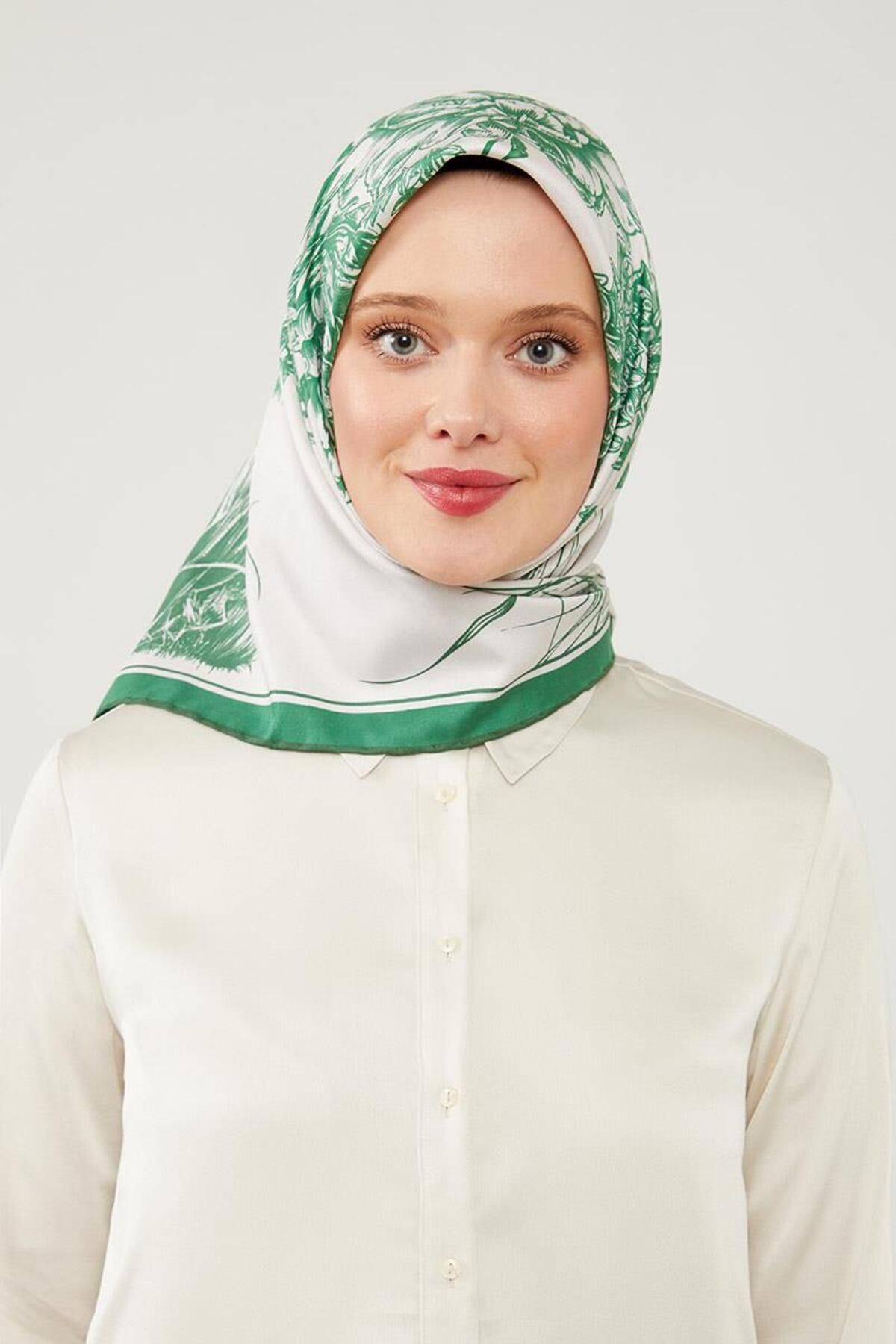 روسری سبز Twill Trend Green Nehe Levidor