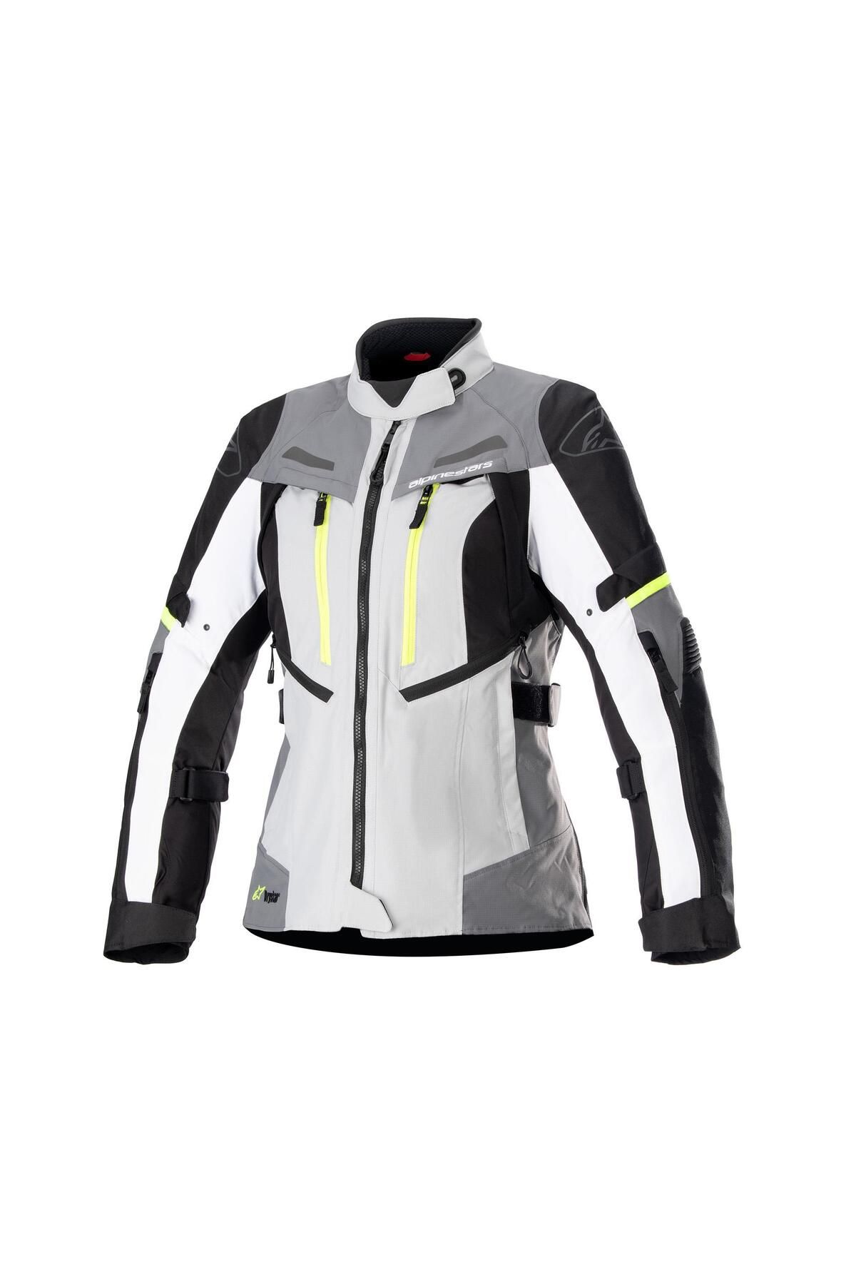 Alpinestars Stella Bogota Pro Drystar Korumalı Kadın Motosiklet Montu Gri / Sarı