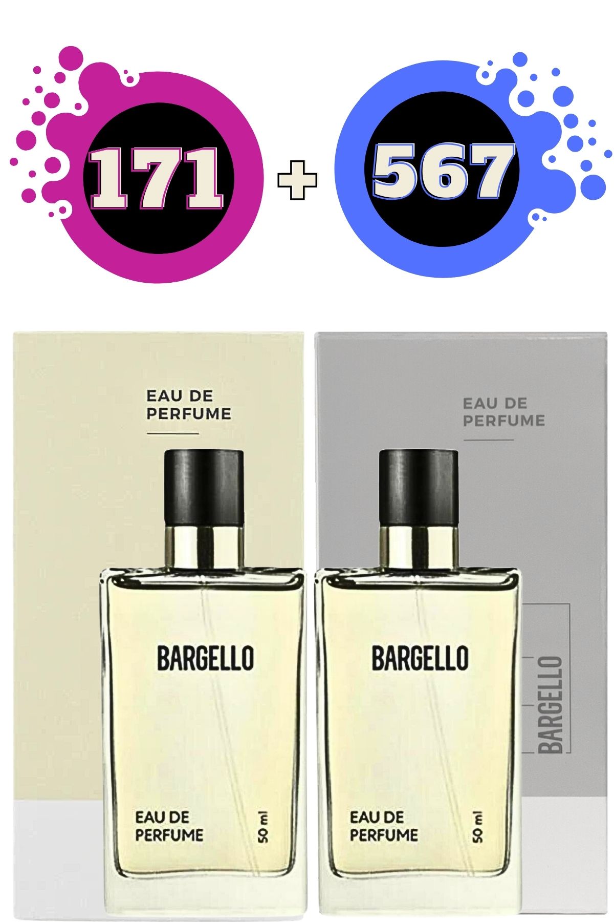 عطر زنانه 171 Edp Floral 50 ml + ست عطر مردانه 567 Edp Fresh 50 ml Bargello