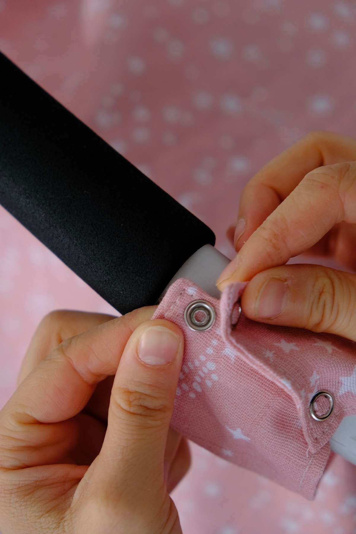 runbaby Run Baby Müslin Kumaş çıt Çıtlı Puset Örtüsü (PEMBE YILDIZ) 75x100cm fotoğrafı 5 (önizleme)