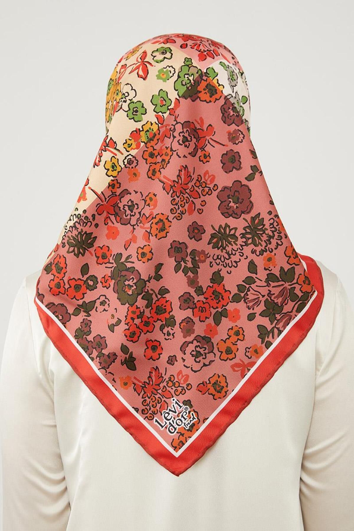 روسری قرمز Twill Trend Red Mine Levidor