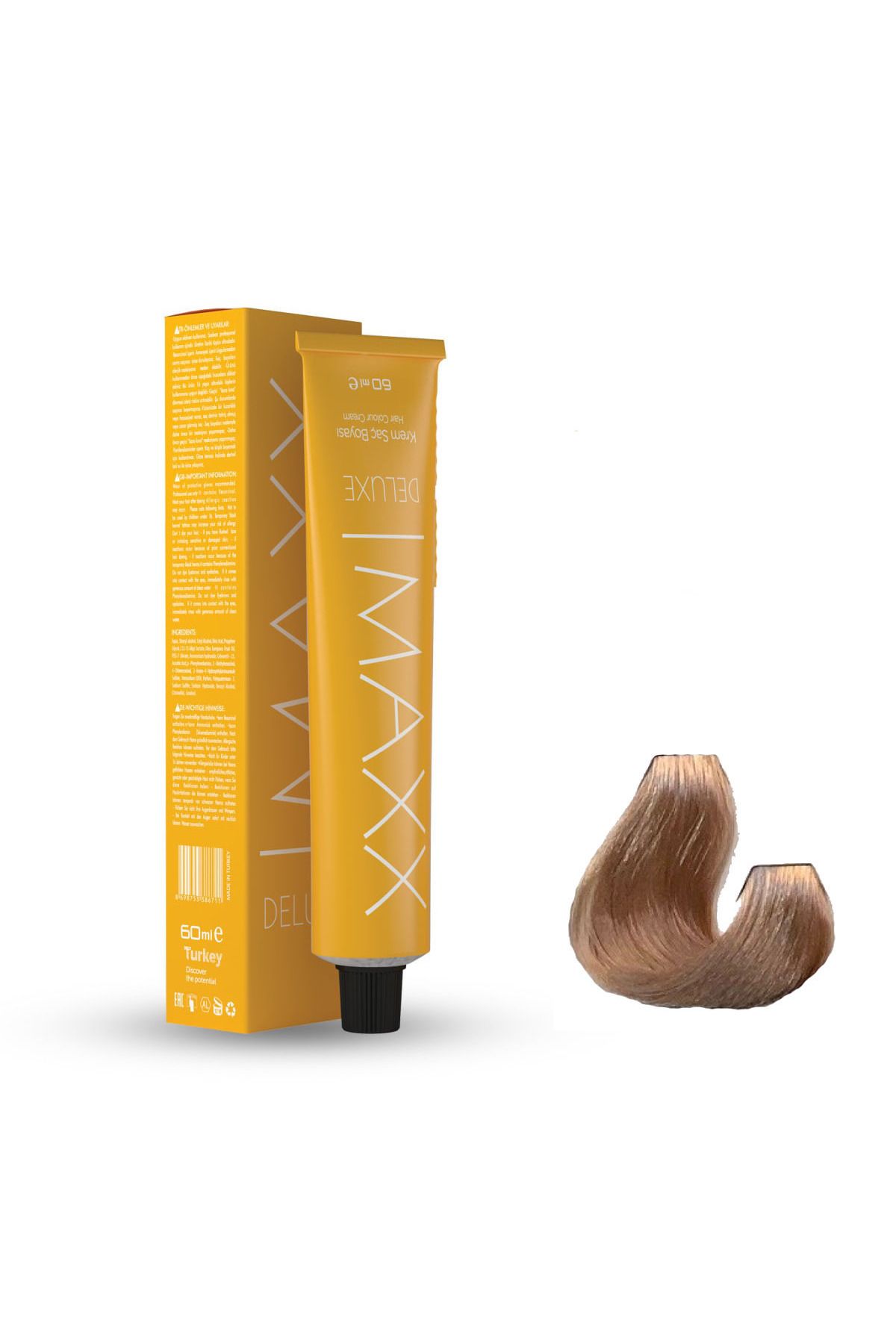 Maxx Deluxe Tüp Boya 911 Extra Açıcı Sarı 60 ml X 4 Adet Sıvı Oksidan 4 Adet