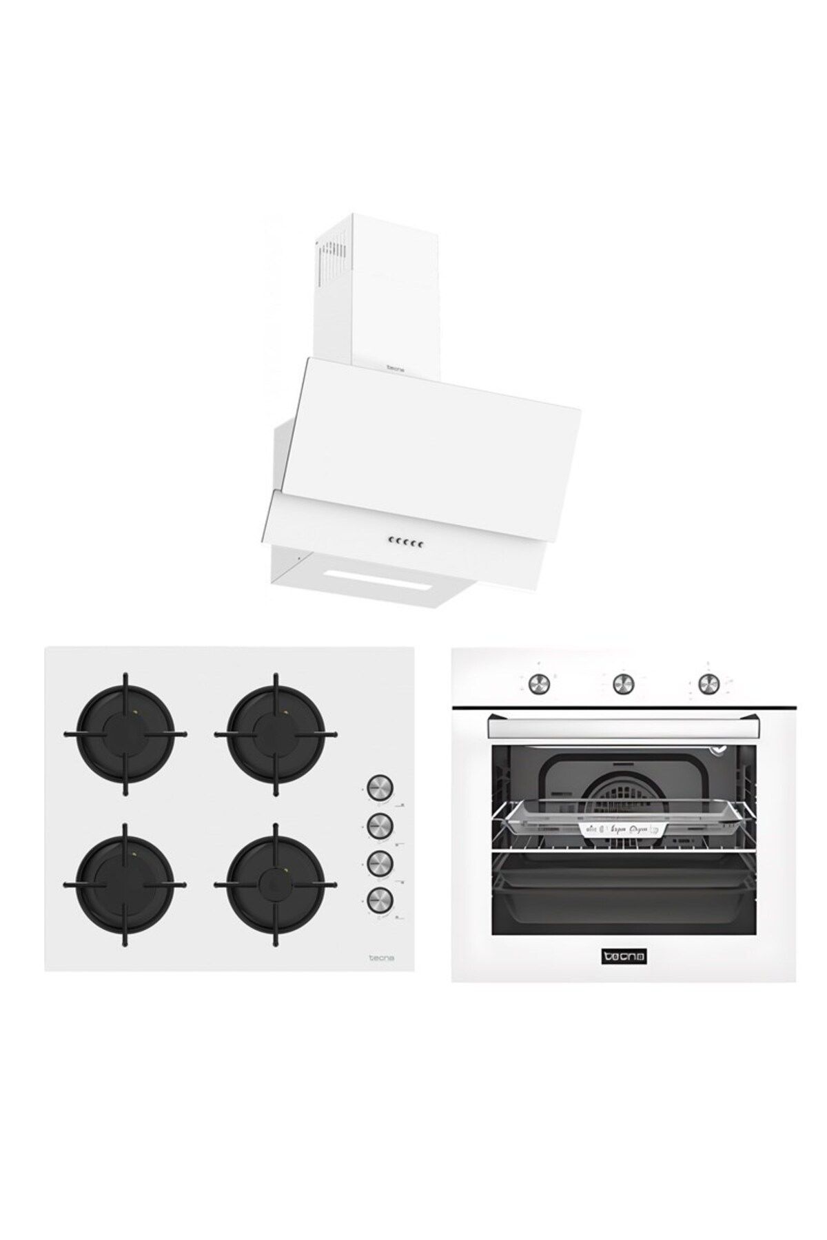 Beyaz Ankastre Set (F-8166 O-8451 D-8811)