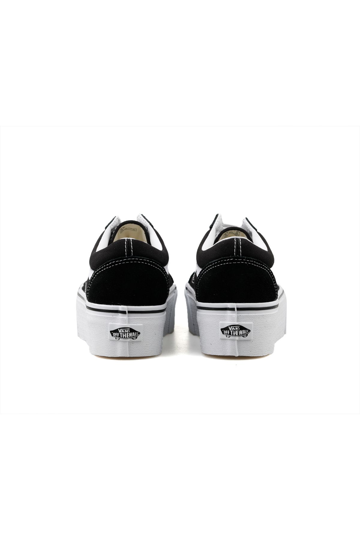 Vans-Ua Old Skool Stackform Pantofi casual pentru femei cu toc înalt, pantofi negru 5