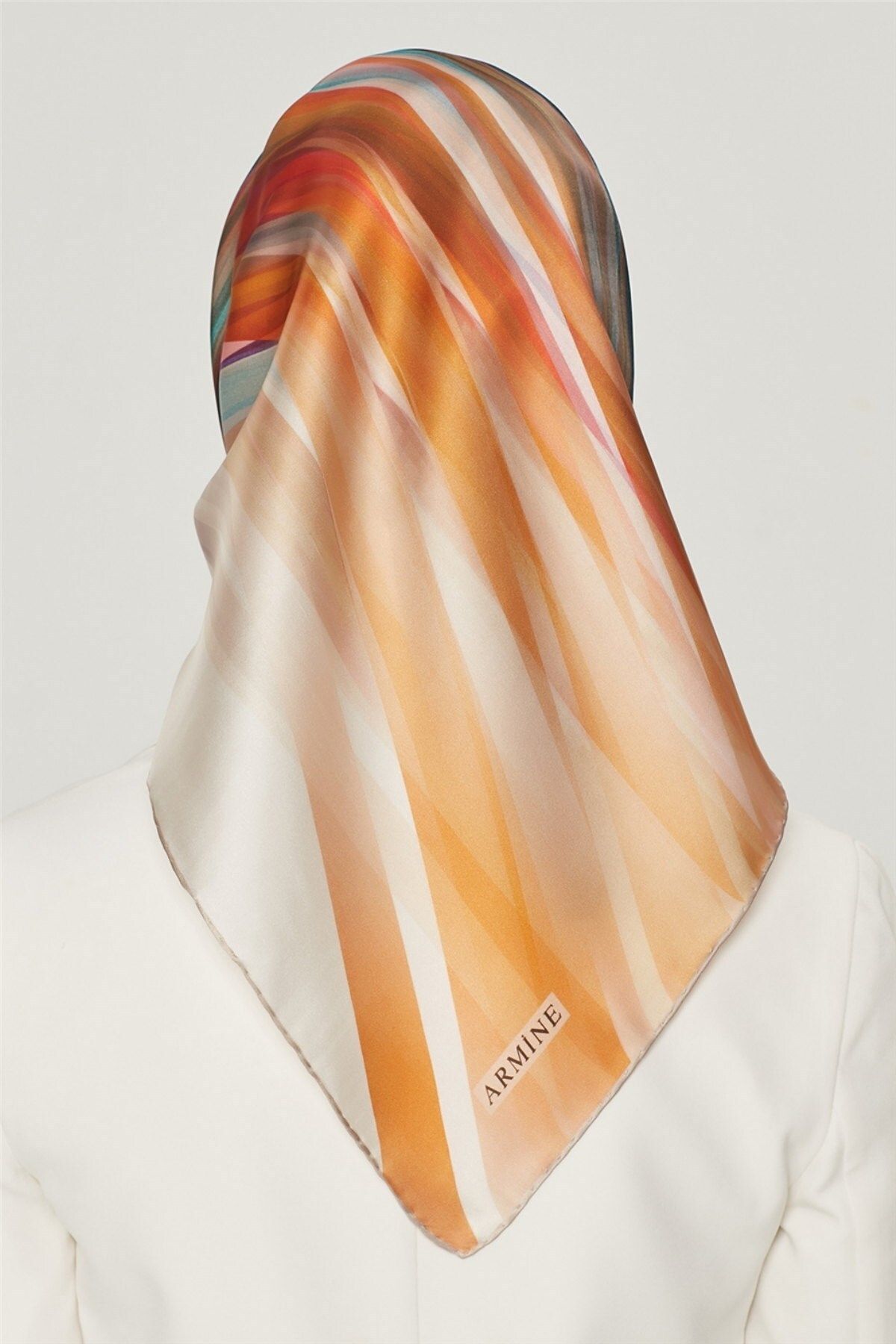Armine-Custom Nostalgia Series Twill Silk Scarf Models 8508d-31 3