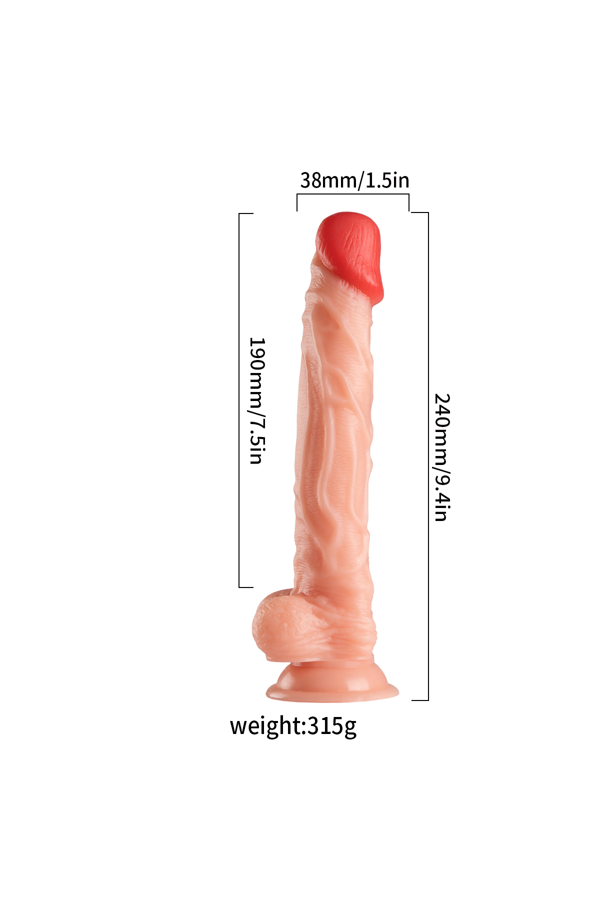 24 CM ULTRA REALİSTİK LANCE'S COCK DİLDO