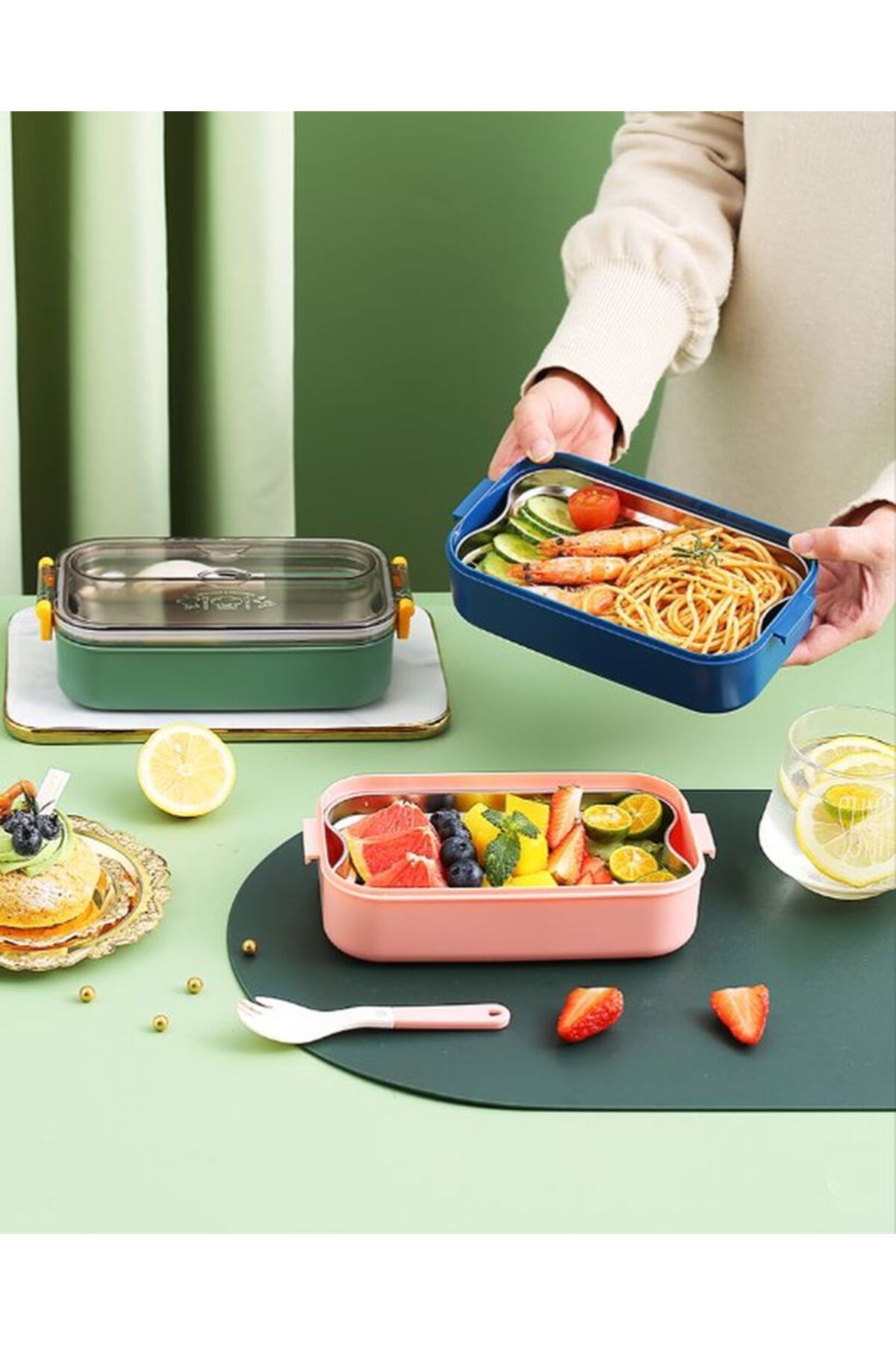 سرویس غذاخوری آبی فولاد اکسپدیشن کانتینر 700 میل Vagonlife