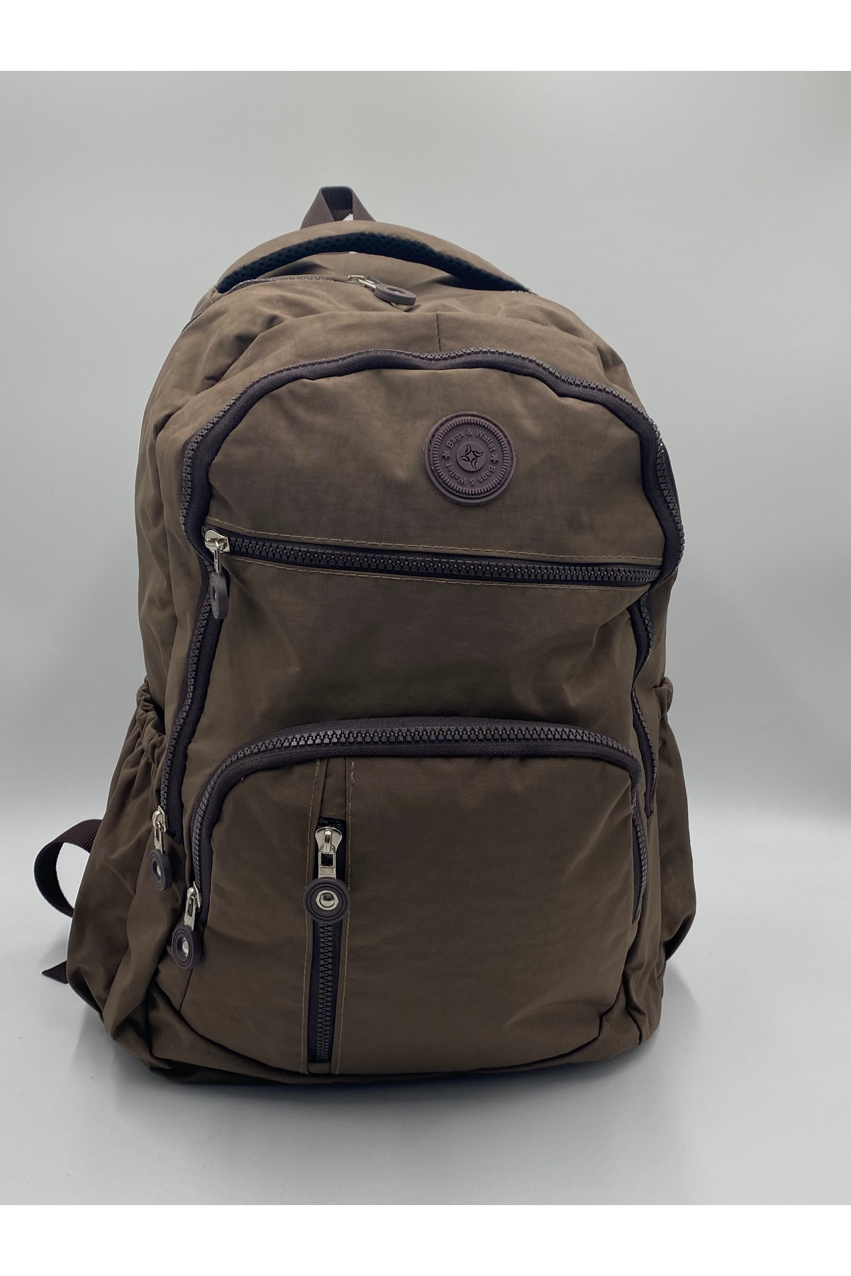 citycenterfashion Unisex Krinkıl Su Geçirmez Kumaş Büyük Boy Çok Gözlü Okul Ve Seyahat Sırt Çantası Cty-lbn-101