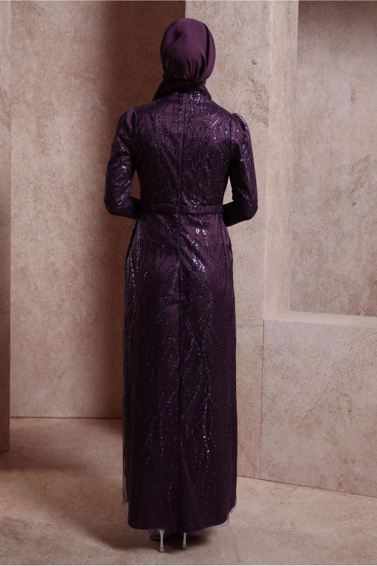 مانتو ابایا زنانه آلوینا | 24YABL0050407 Alvina - Image 3