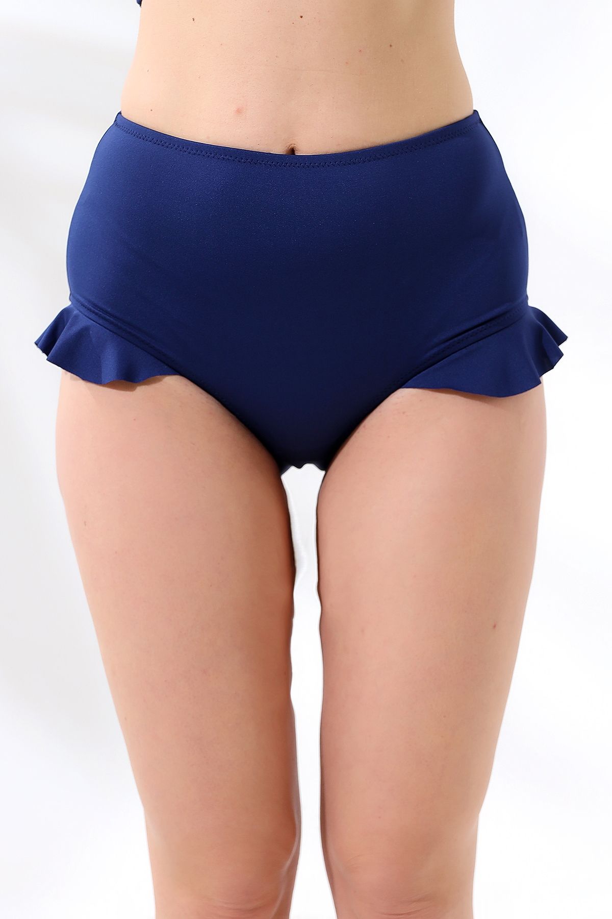 High waisted ruffle bikini bottom sales