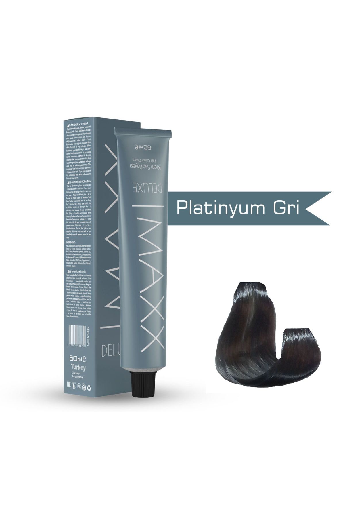 Maxx Deluxe Tüp Boya Platinyum Gri 60 ml X 4 Adet