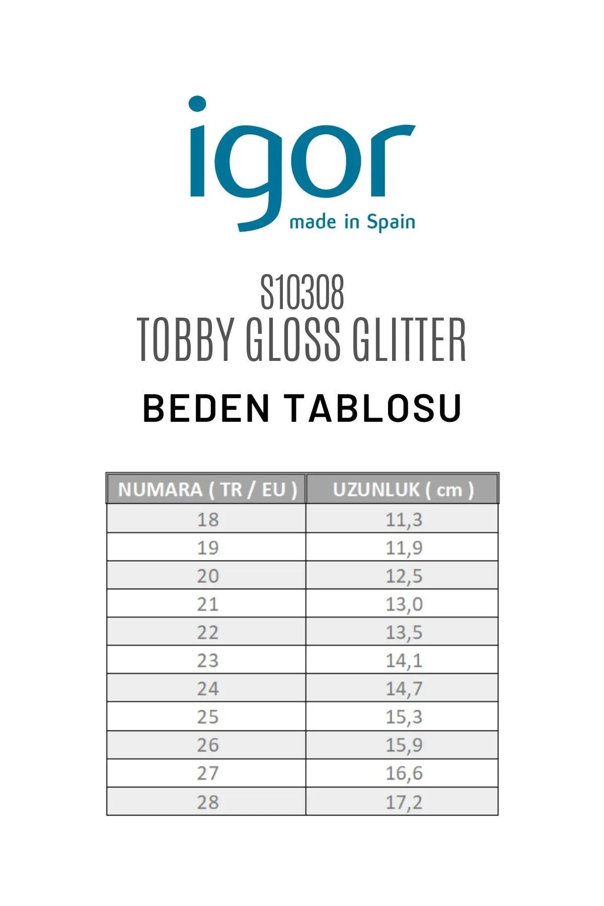 IGOR صندل کودکان Unisex Tobby براق