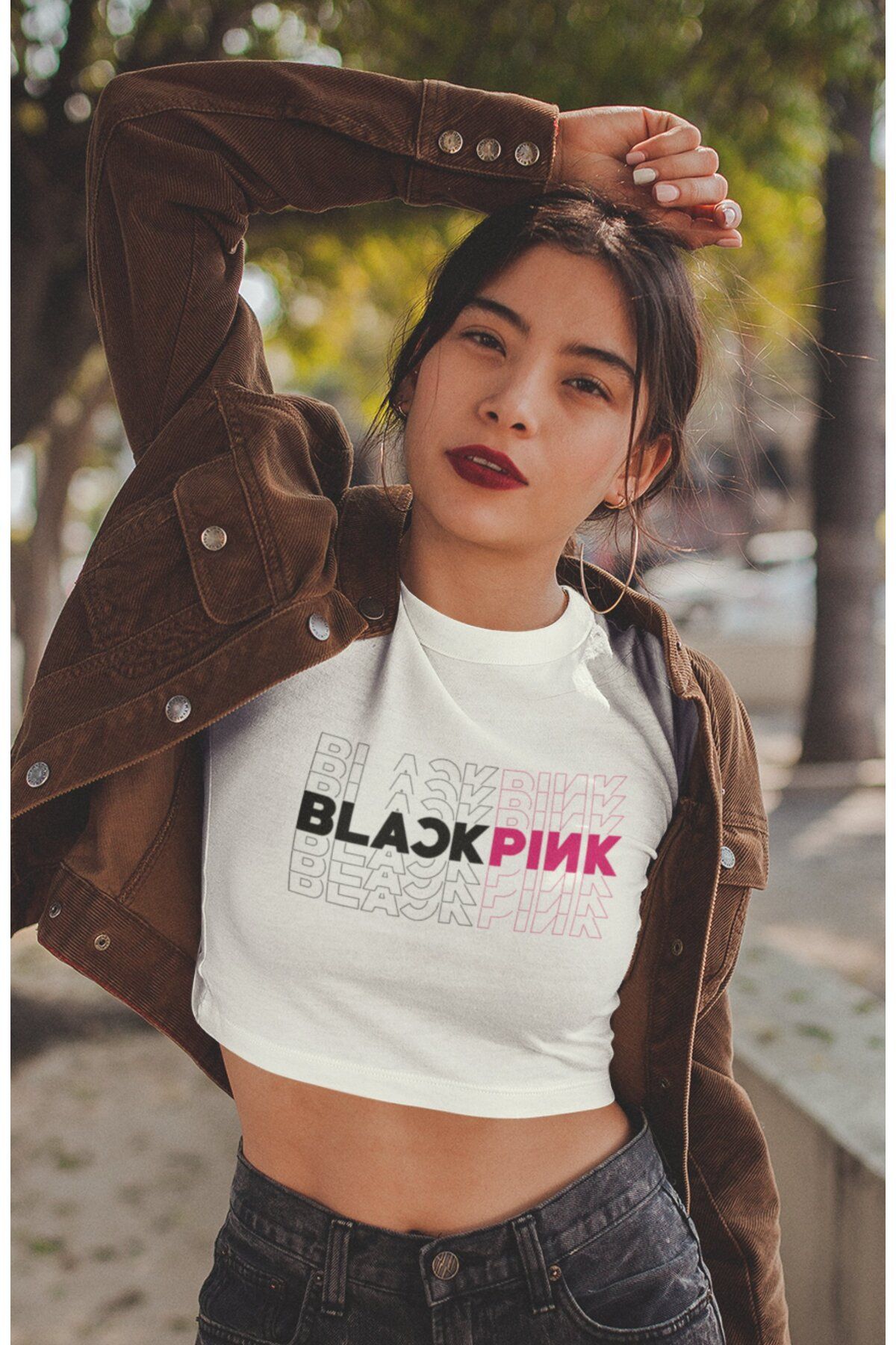 Sweater blackpink crop deals