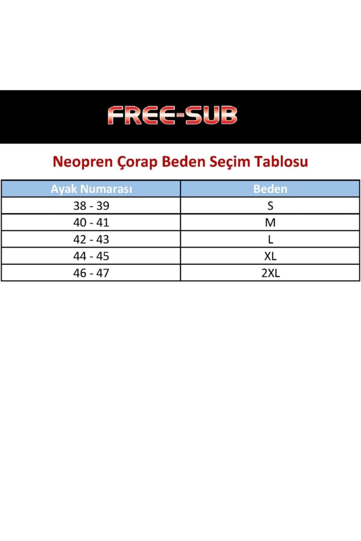 جوراب غواصی خاکستری Free Sub جورابهای شیرجه سیاه 5 میلی متر کامل اندازه Free-Sub
