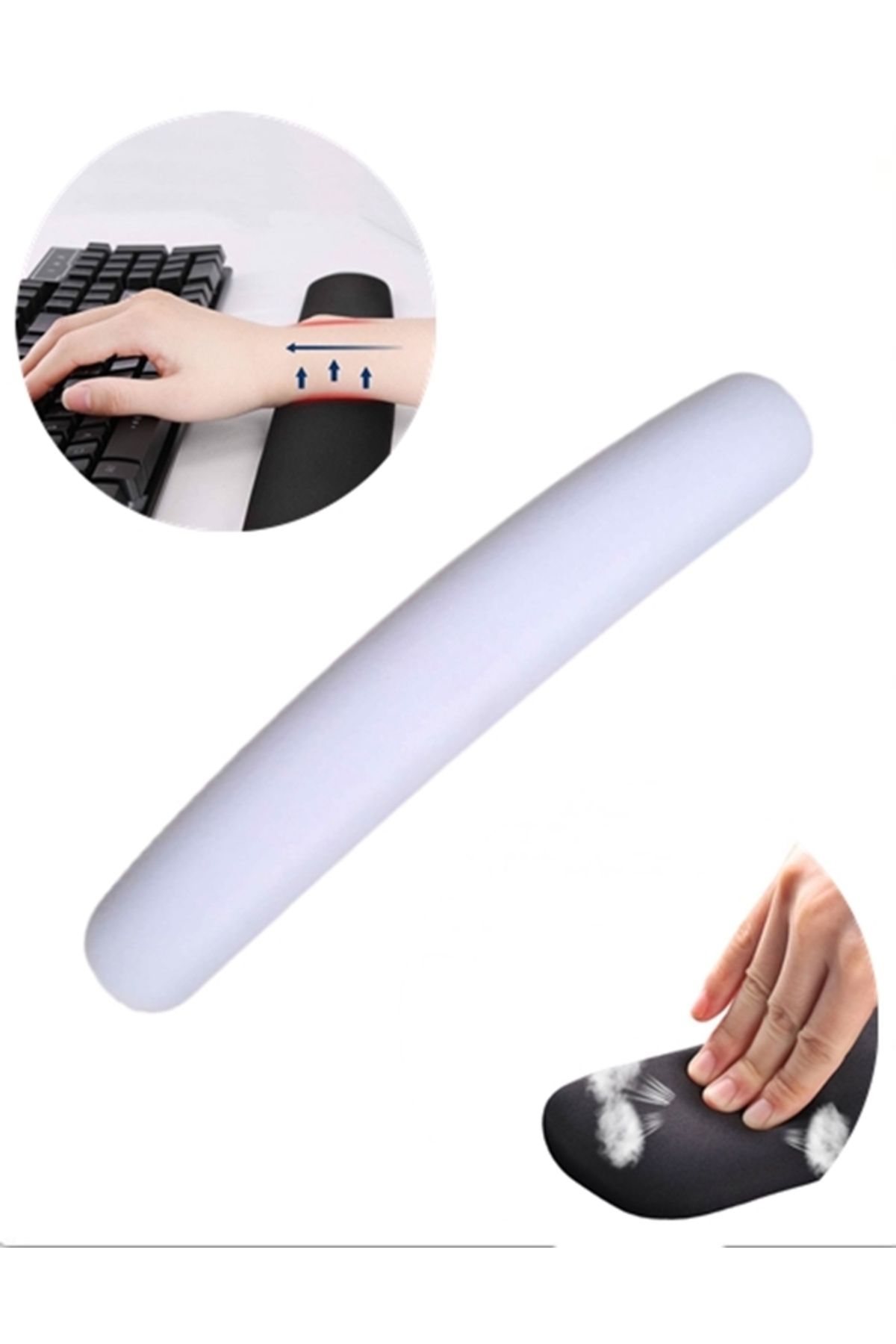 Boldy-Set of 2 Mouse and Keyboard Pad with Wrist Support Non-Slip Mouse Pad and Keyboard Pad Mouse Pad and Keyboard Pad 6