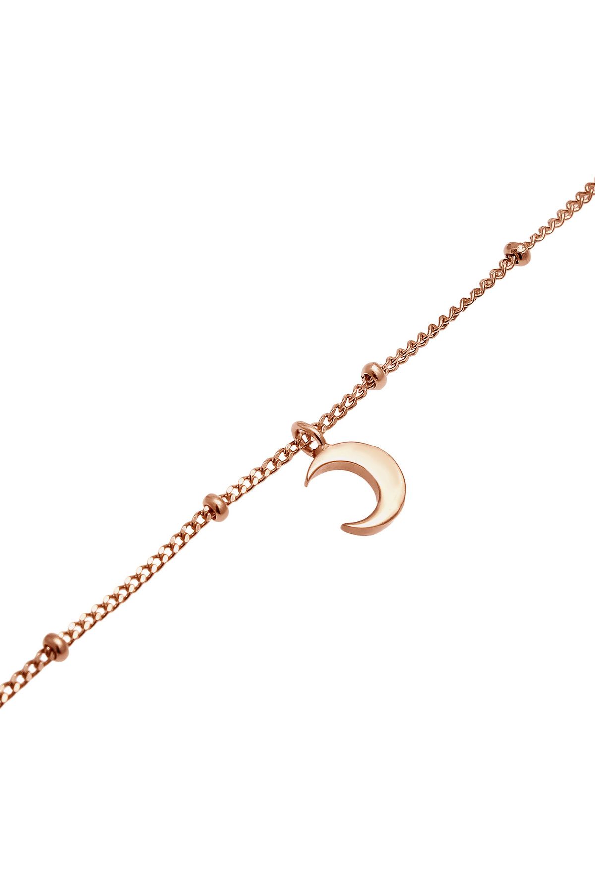 ELLI-Halskette Choker Kugelkette Halbmond Astro 925 Silber 4