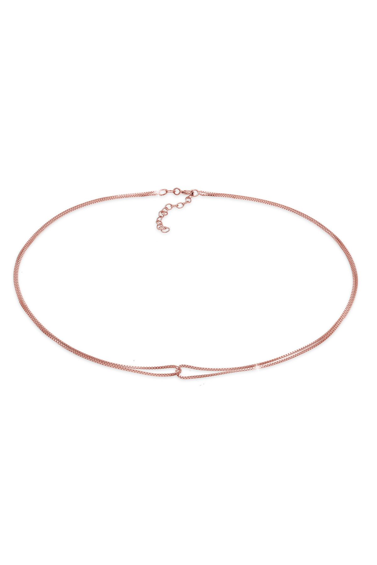 ELLI-Halskette Choker Infinity Verschlungen Venezianer 925 Silber 1