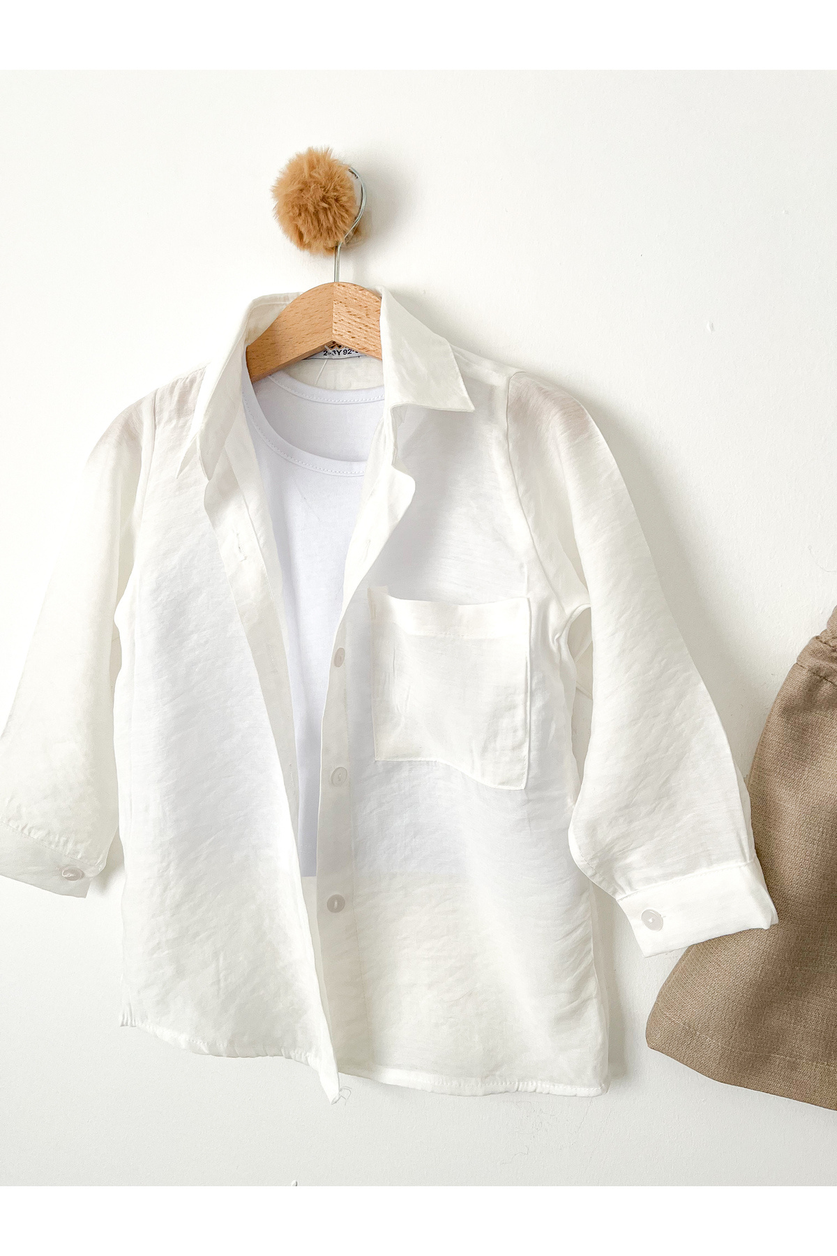 COOLMINIES Kız Çocuk Gömlek Atlet Şort Yazlık 3'lü Takım 2-8 Yaş fotoğrafı 5 (önizleme)