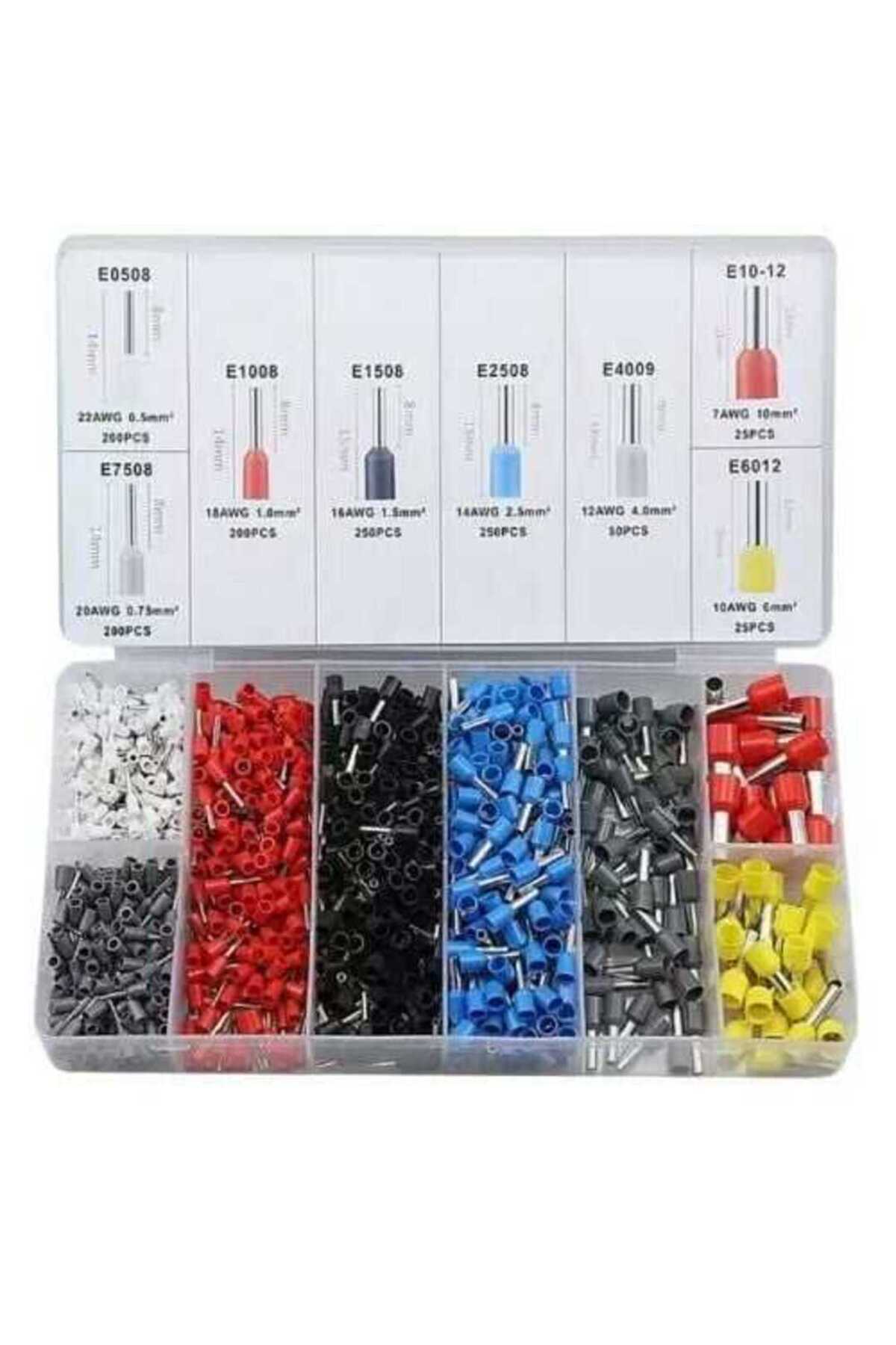 Aral Teknoloji 1200 Adet 8 Çeşit İzoleli Yüksük Seti - Kablo Yüksüğü