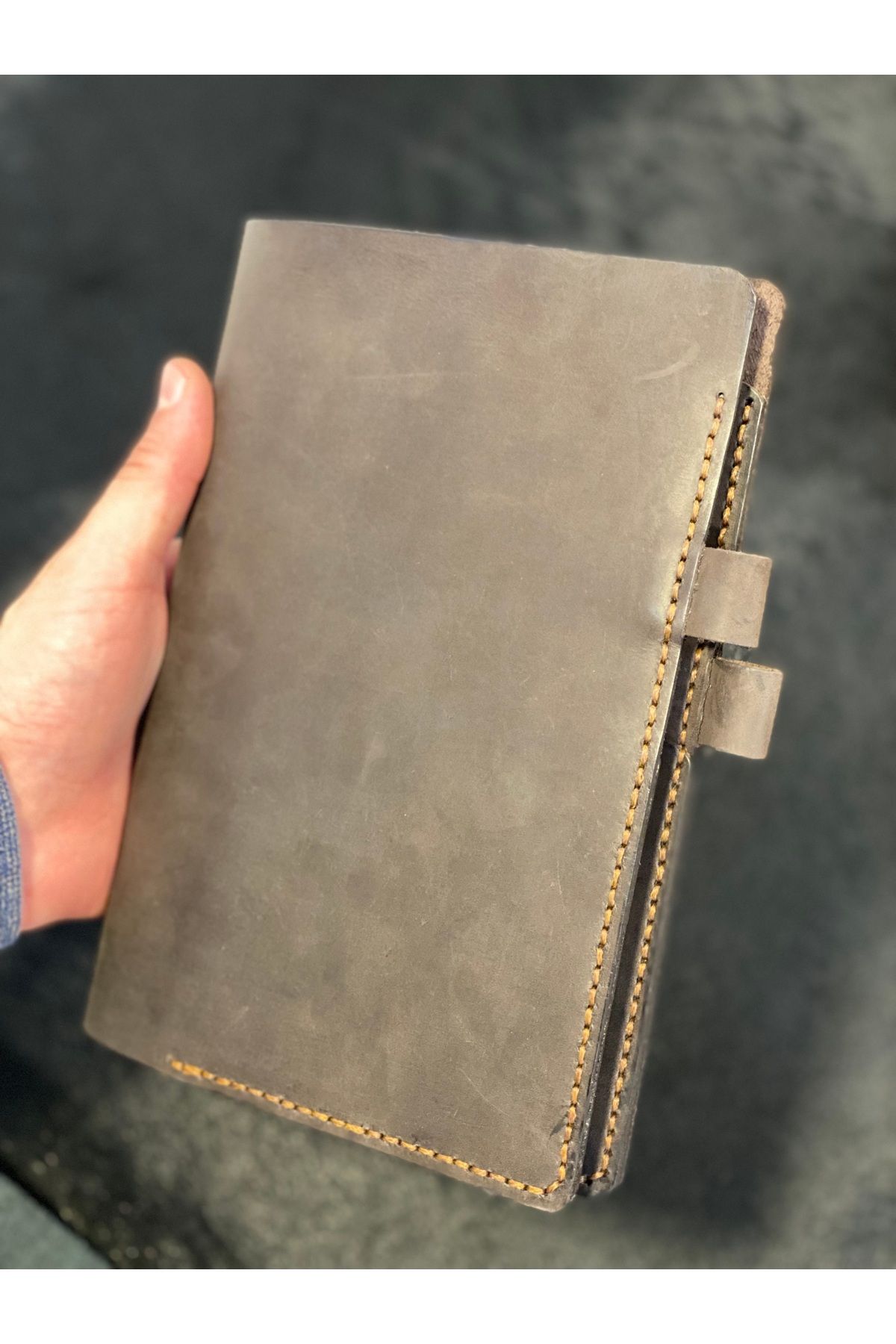 MAT Deri-A5 Notepad Organizer Genuine Leather Notebook Container Handmade (with Notebook Gift) 3
