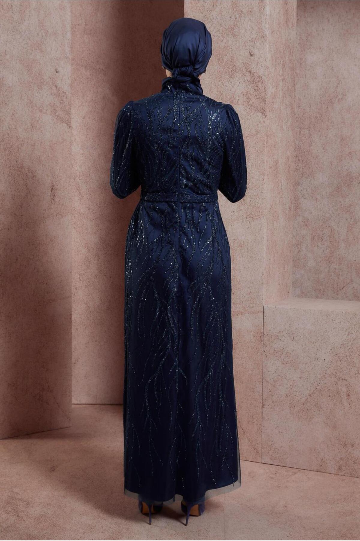 مانتو ابایا زنانه آلوینا | 24YABL0050407 Alvina - Image 3