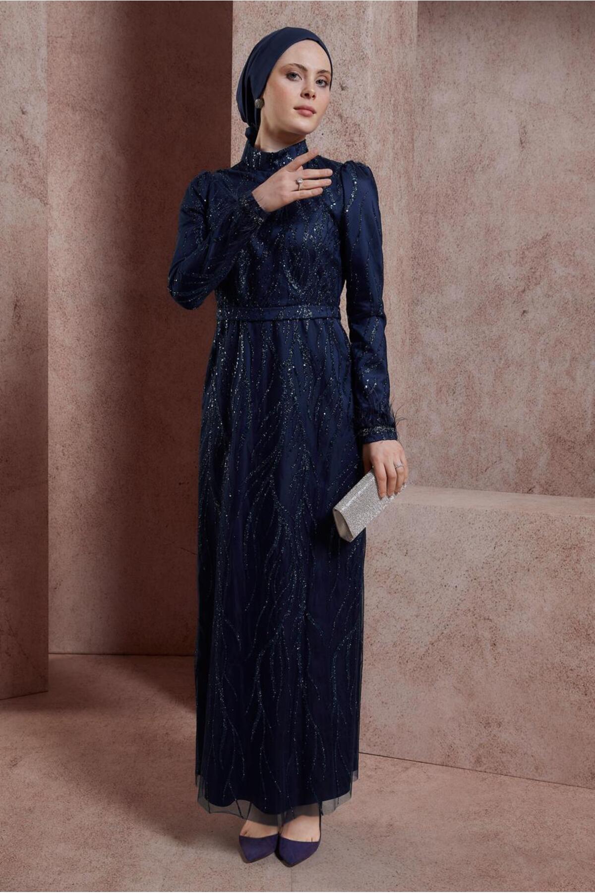 مانتو ابایا زنانه آلوینا | 24YABL0050407 Alvina - Image 2