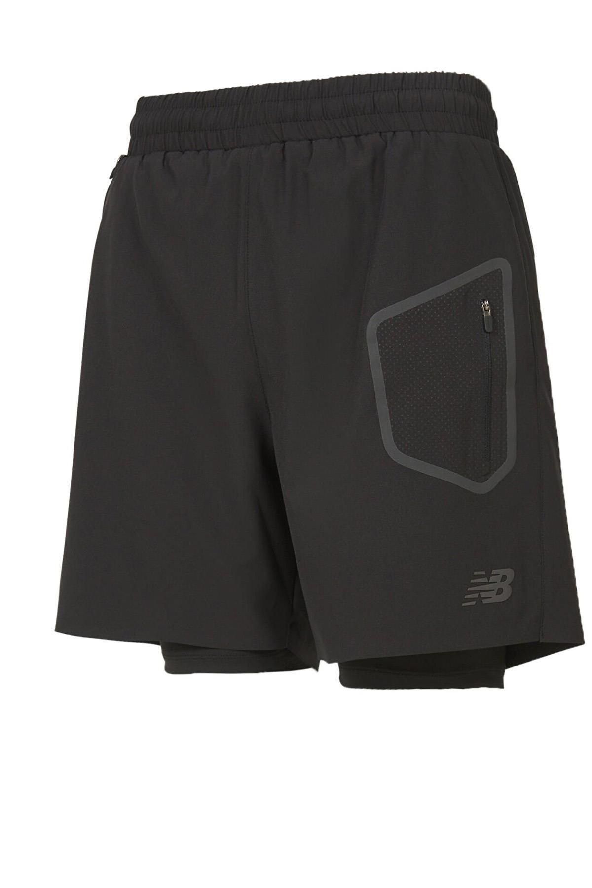 شورت شنا مردانه مشکی سبک زندگی MNS1448-BK New Balance