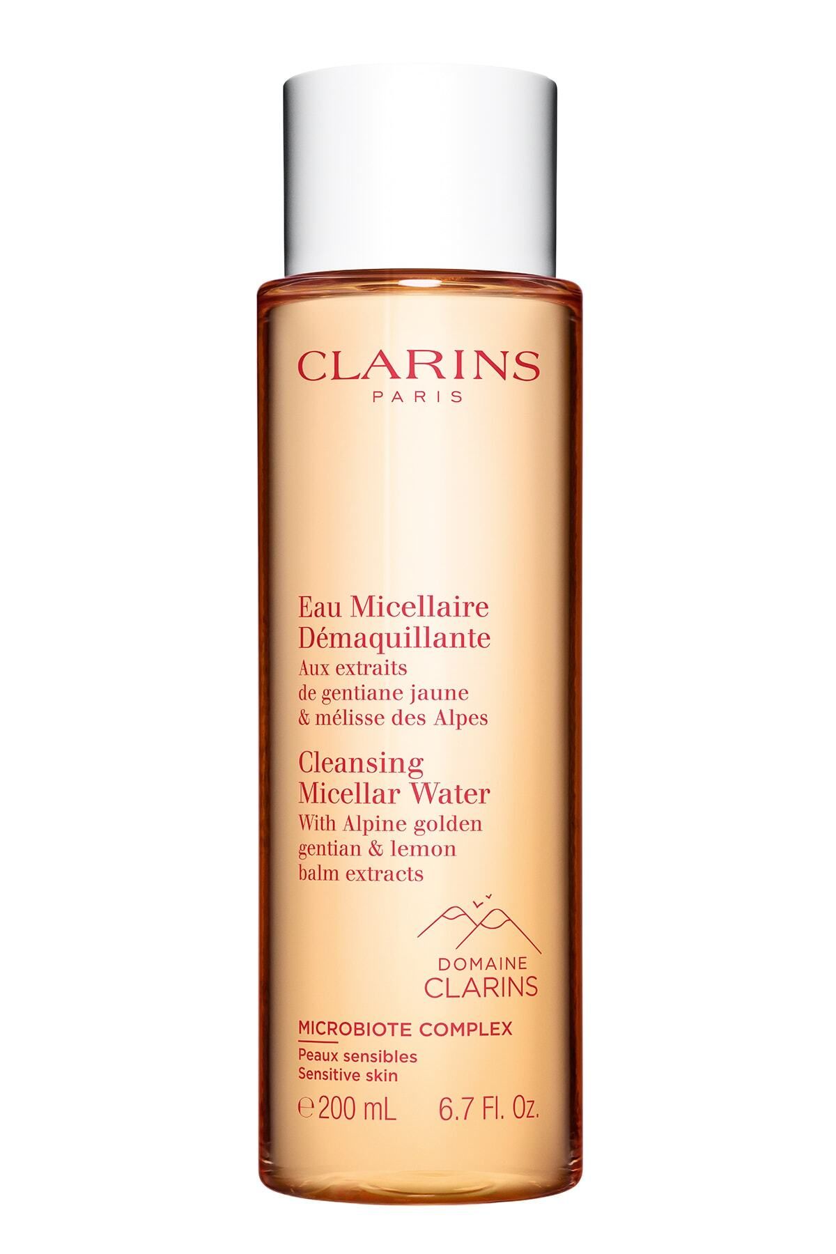 Clarins آب میسلار نرم کننده 200 میلی لیتر آب تمیز کننده آرایش (برای تمام انواع پوست)