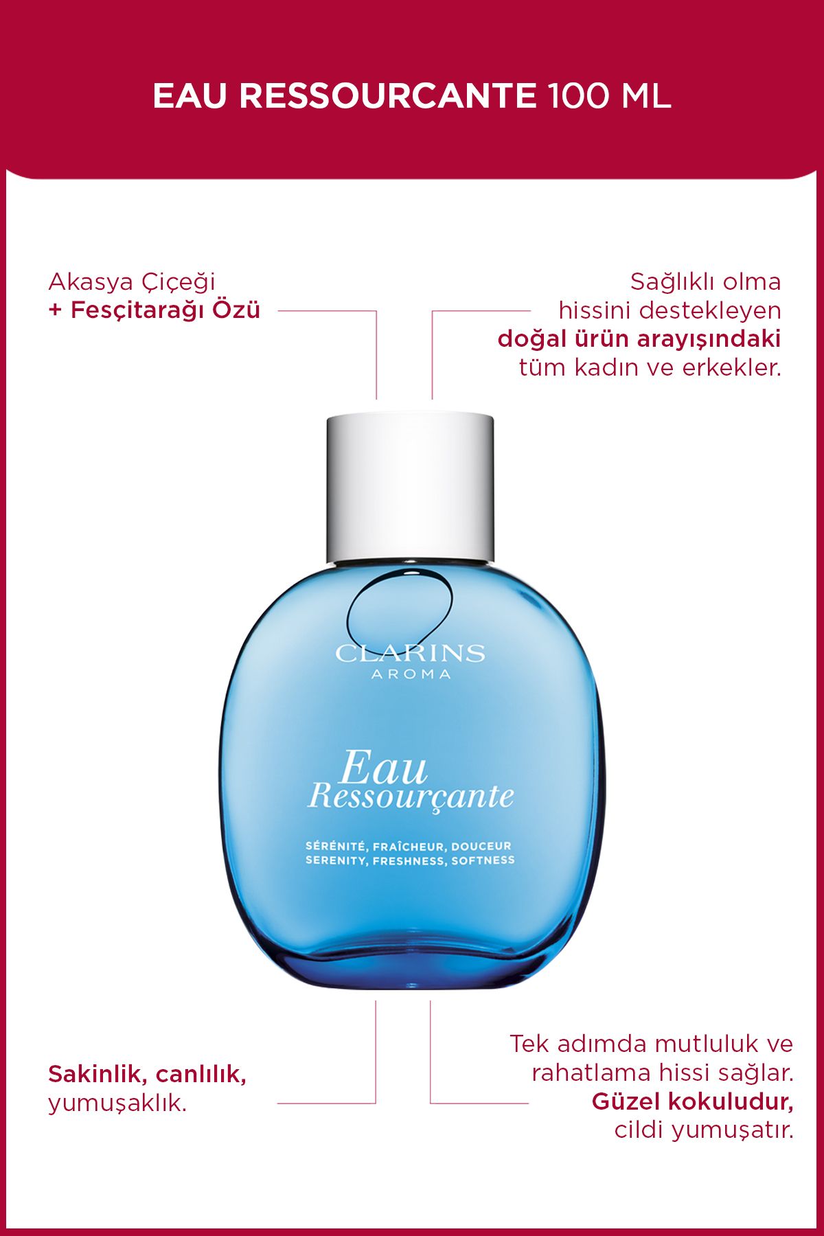 اسپری بدن Eau Ressourçante 100 ml Clarins