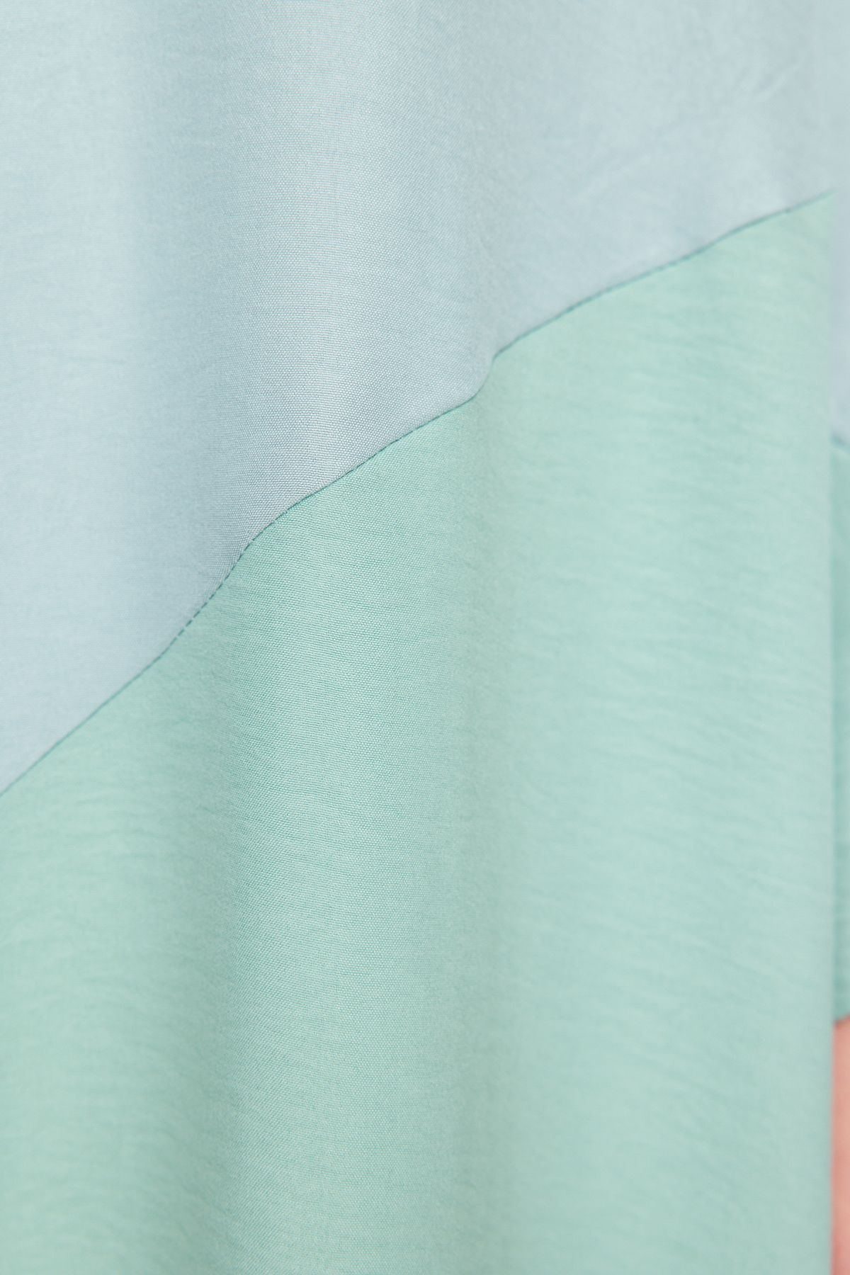 Trendyol Modest-Dlouhá khaki tkaná čepice - Block Patterned Ferace TCTSS24KF00002 5