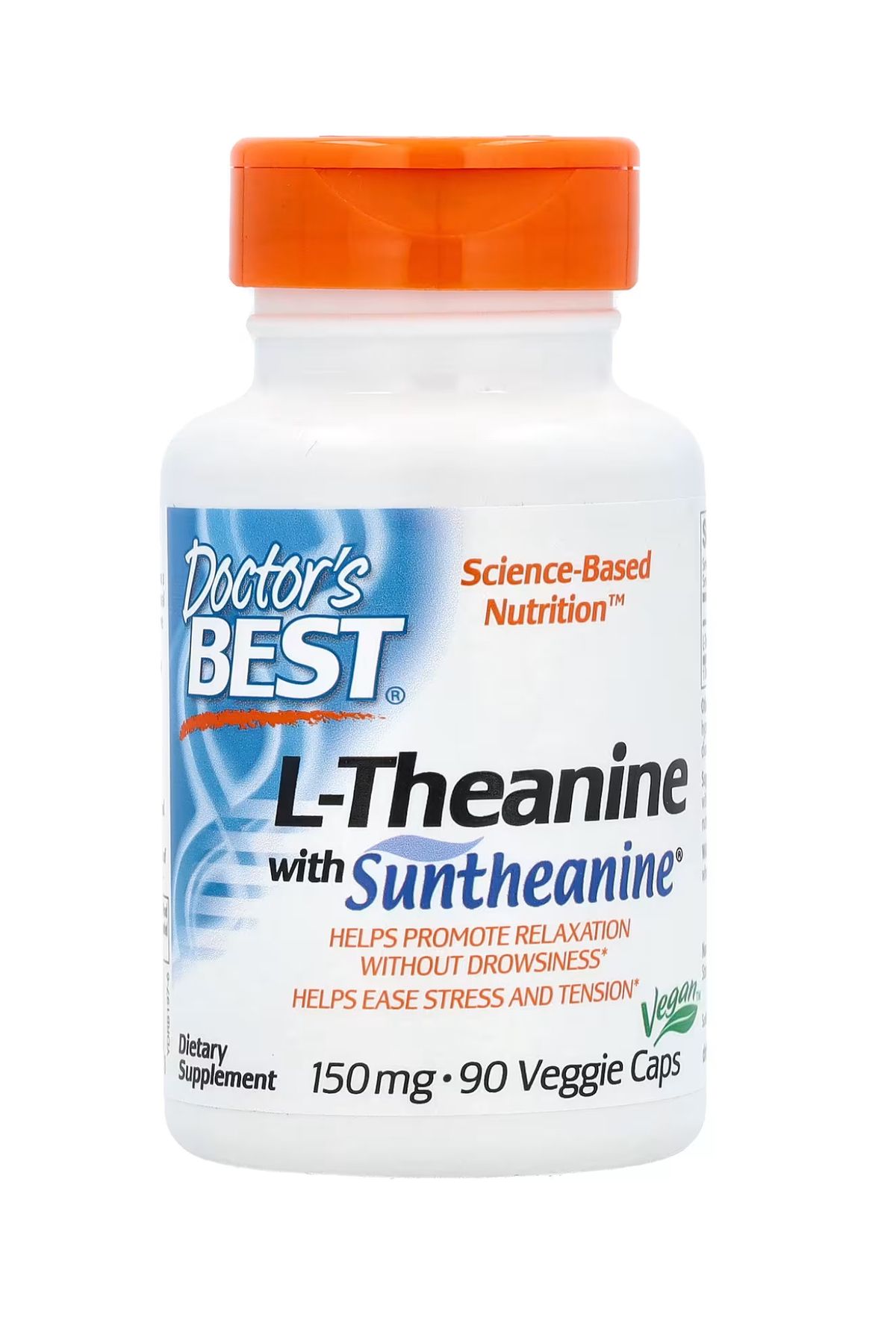 Doctor's Best-Suntheanine - L-Theanine 150mg, 90 Organic Veg Capsules 1