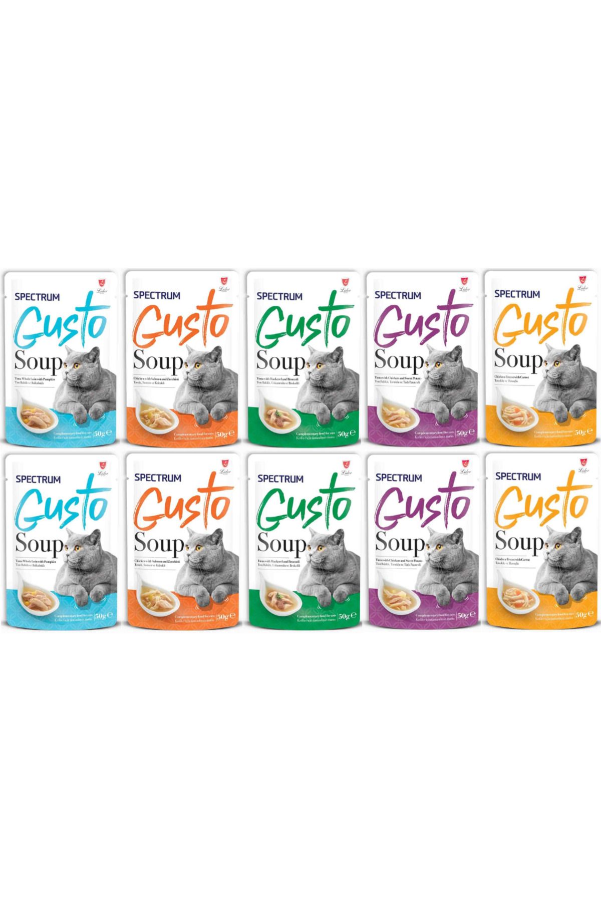 Gusto Karışık Kedi Çorbası 50 gr - 10 Adet - 1
