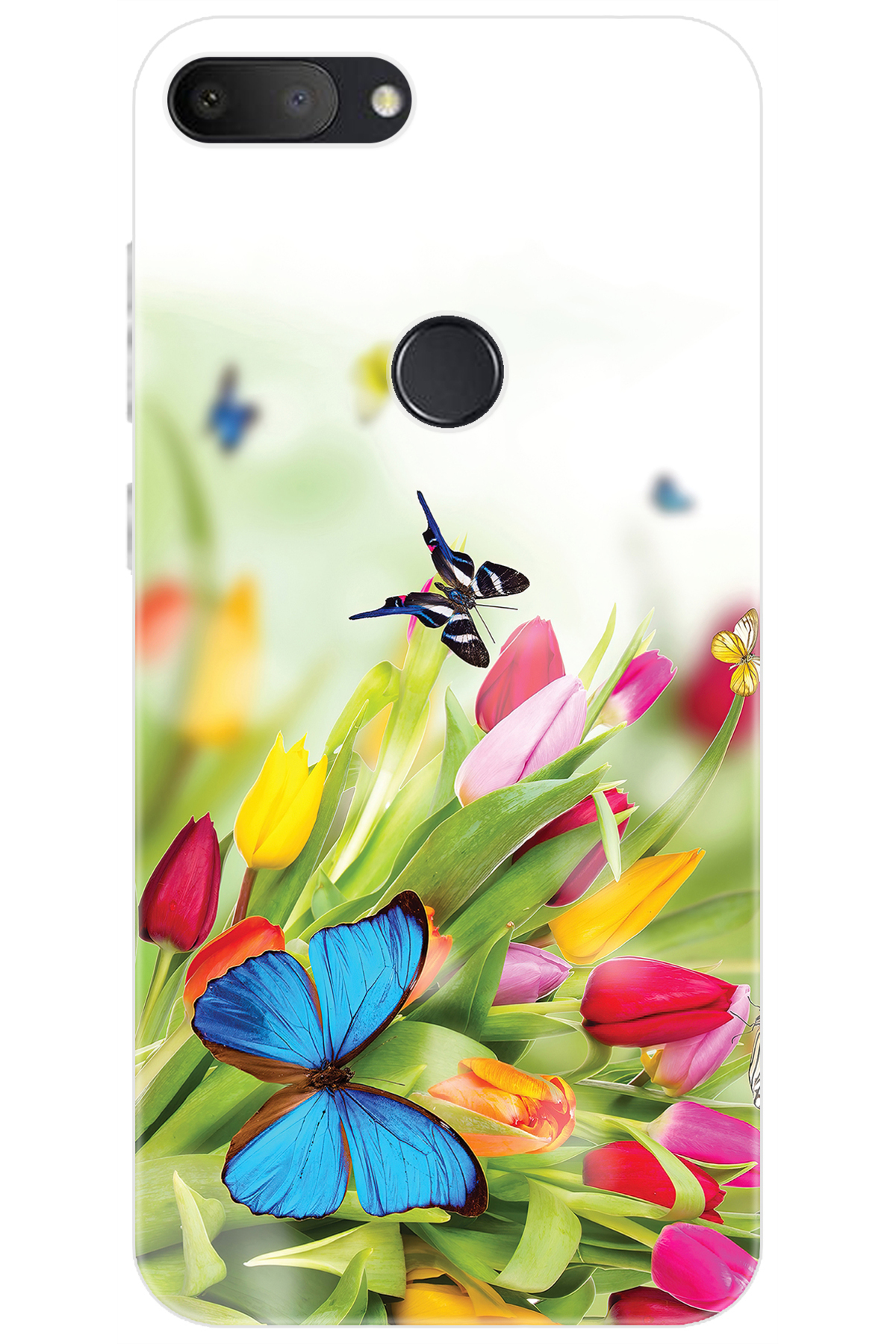 Alcatel 1S (5024D) Compatible Sheath Pattern Printed Silicone Butterflies NGO:542 CP-CwItC61