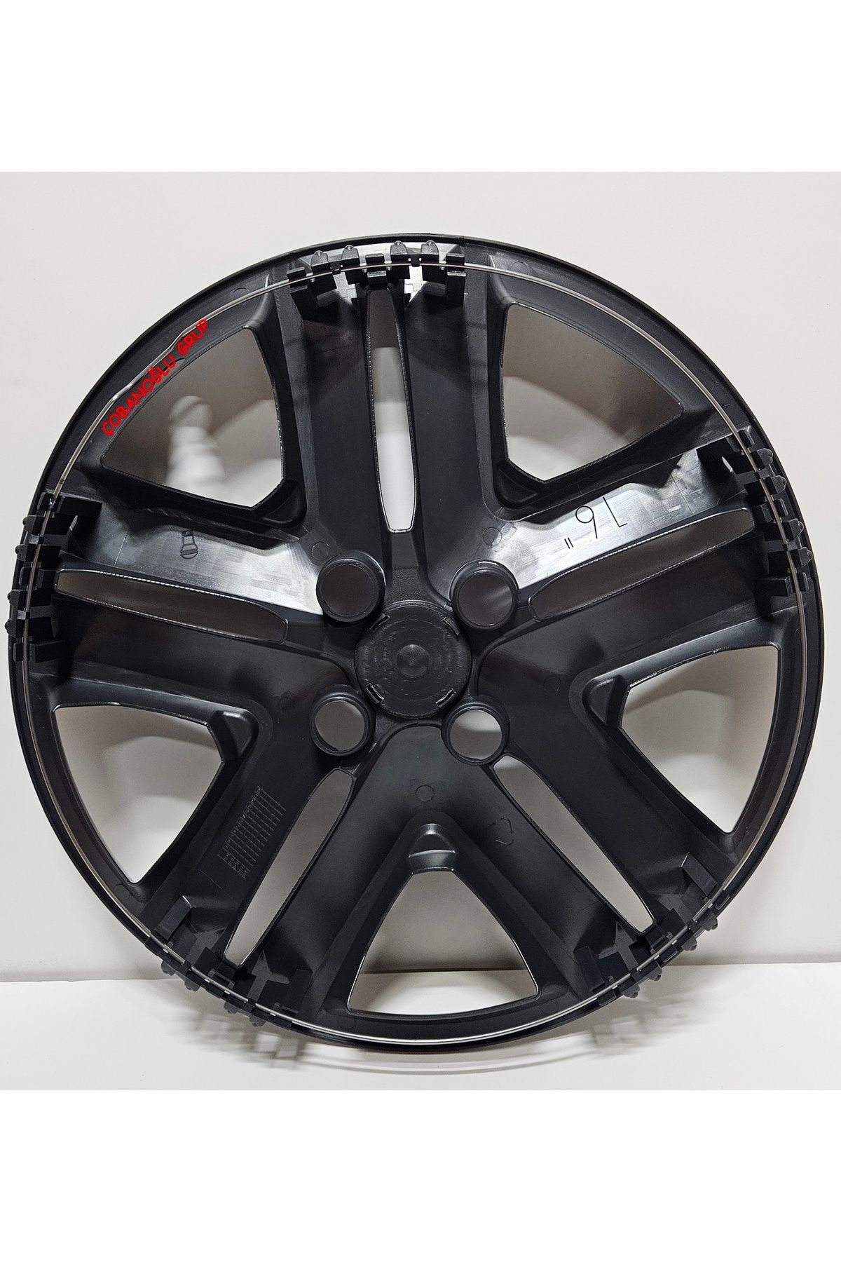 Çobanoğlu Grup Clio 5 16" Piano Black Jant Kapağı 4 Adet Amblem HEDİYE - 2