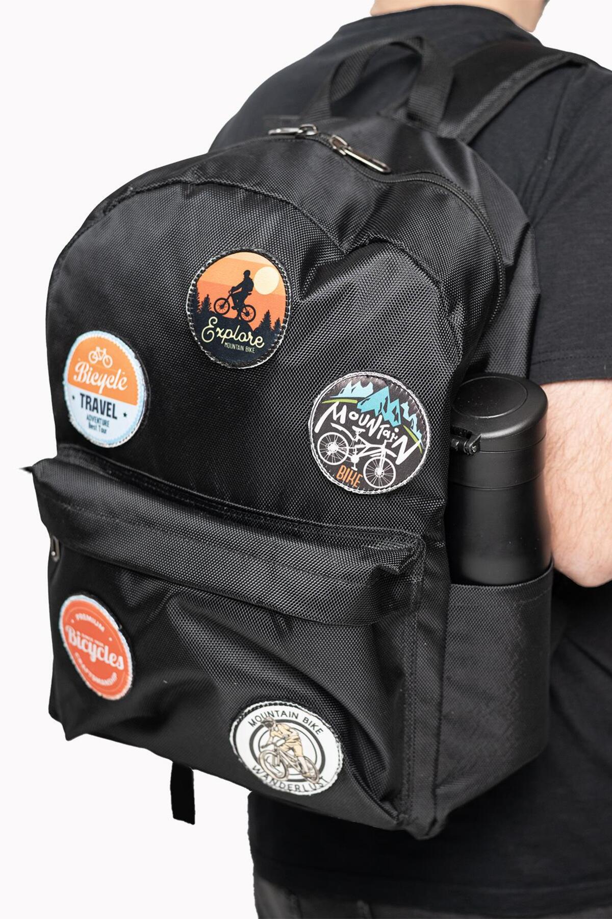 کوله پشتی زنانه مشکی PERLOTUS | CIRT.CANTA.01 اورجینال - تصویر 3