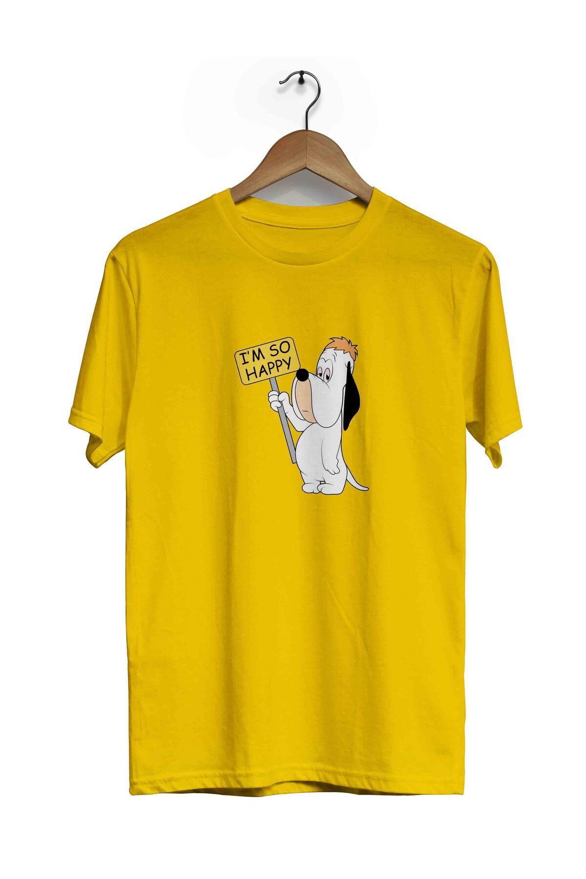 herotasarım Tricou Cu Mânecă Scurtă I'm So Happy - Bll4502 Masculin - 3XL