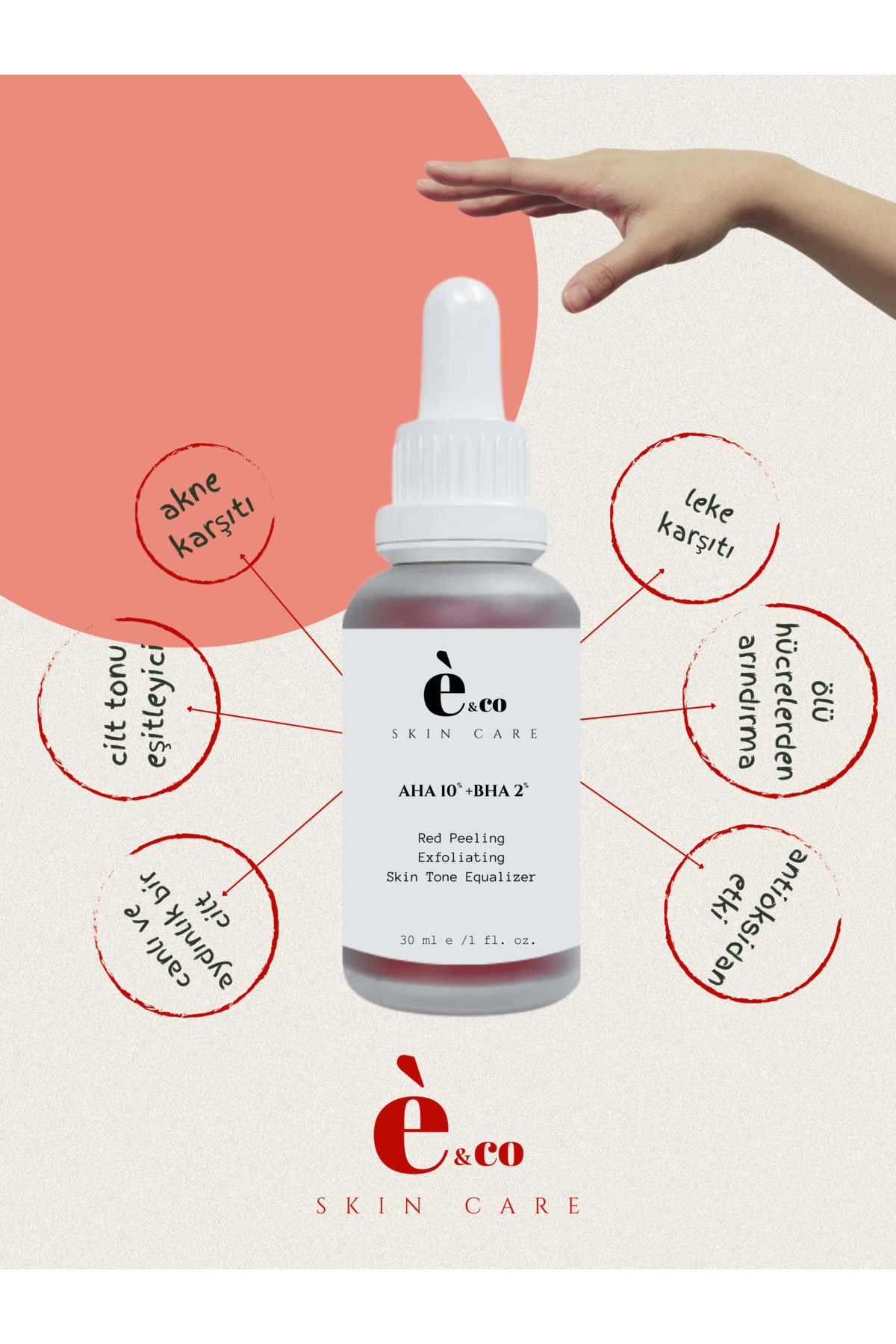 سرم پوست   eandcoskincare | ikili000hyaaha اورجینال - تصویر 3