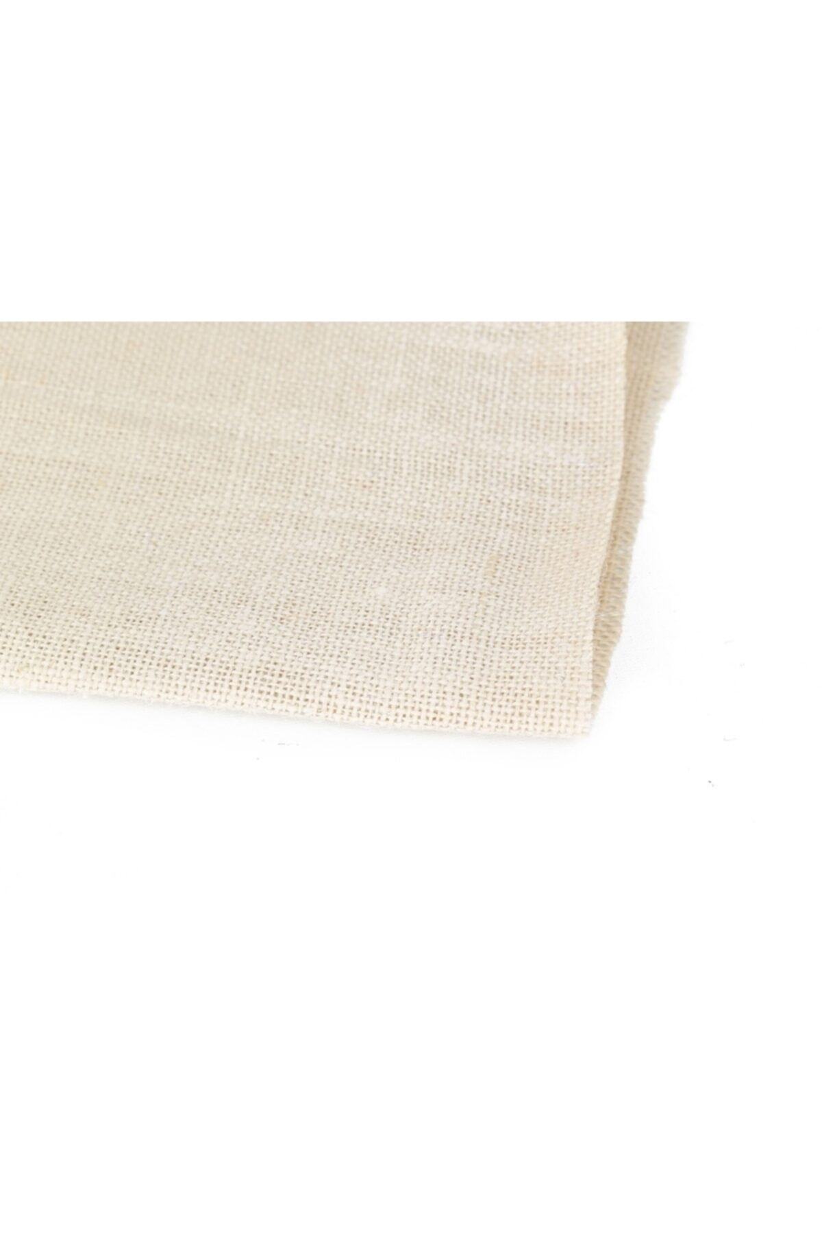 Jute Fabric Burlap Cross Stitch Straw Fabric 48x100 Cm Cream