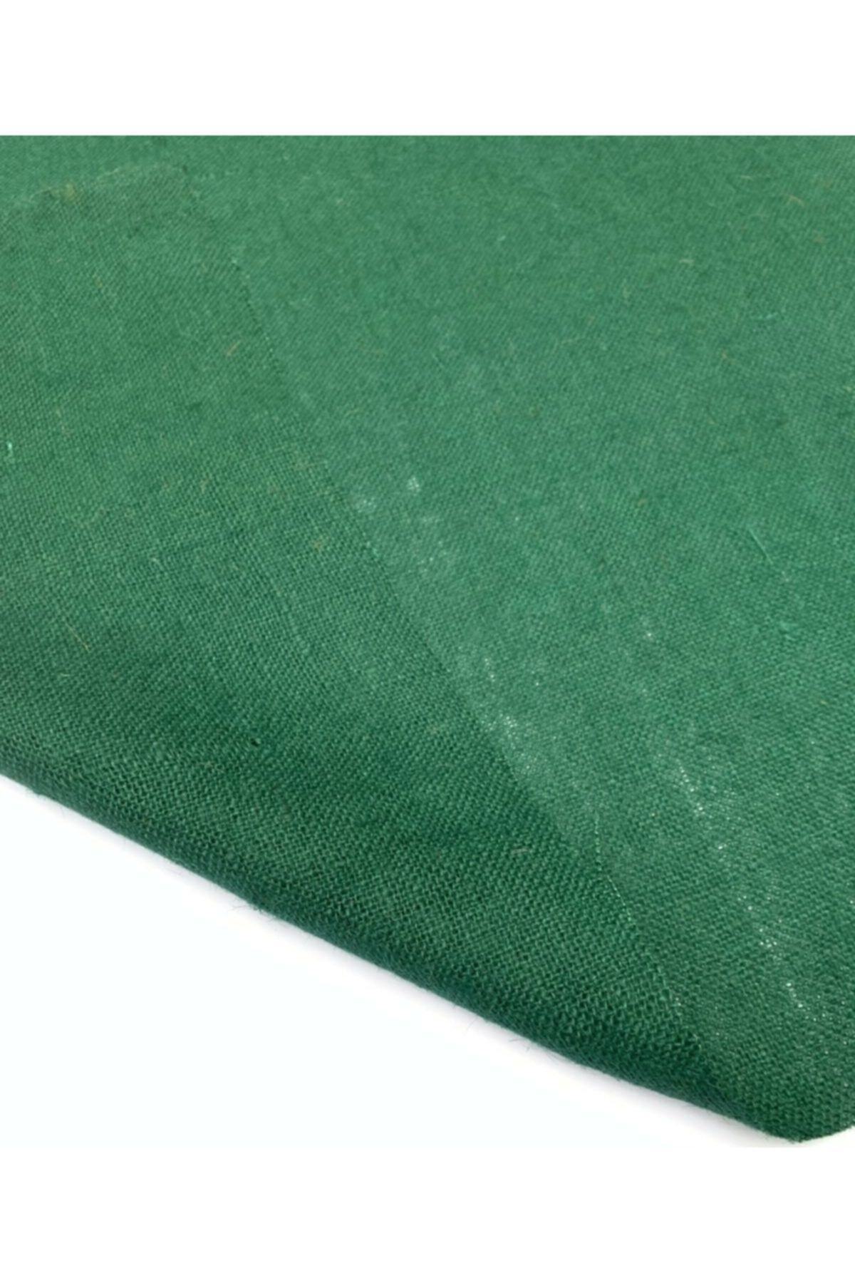 Jute Fabric Burlap Cross Stitch Straw Fabric 48x100 Cm Dark Green